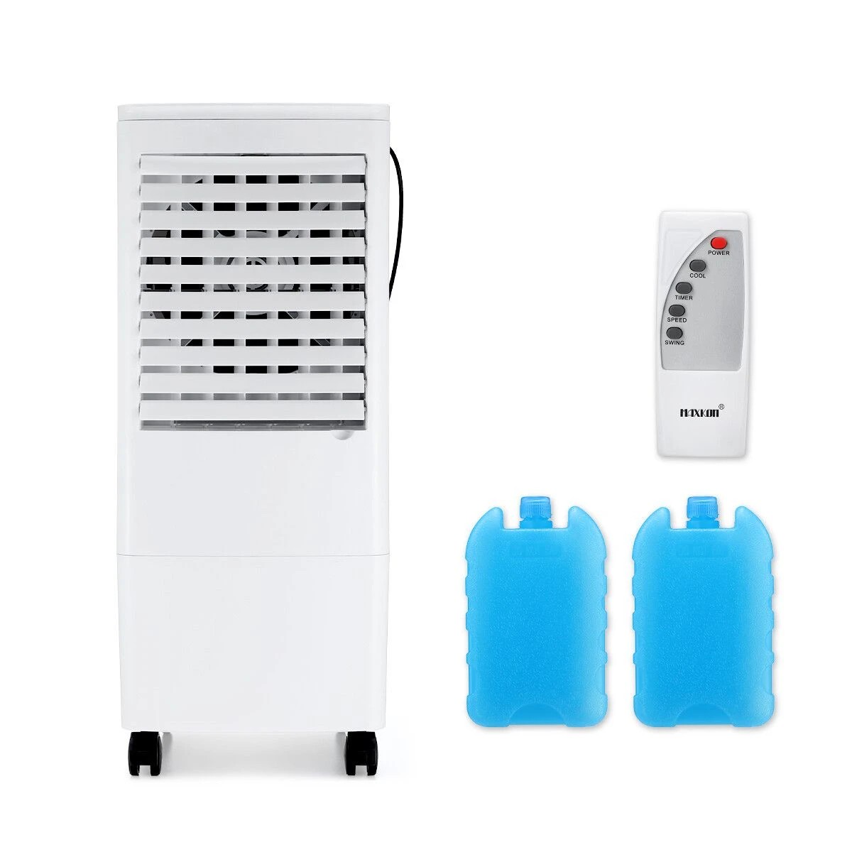 2 Maxkon Air Cooler Evaporative Humidifier Purifier Portable Cooling Fan 3 In 1 White, 2 of 3