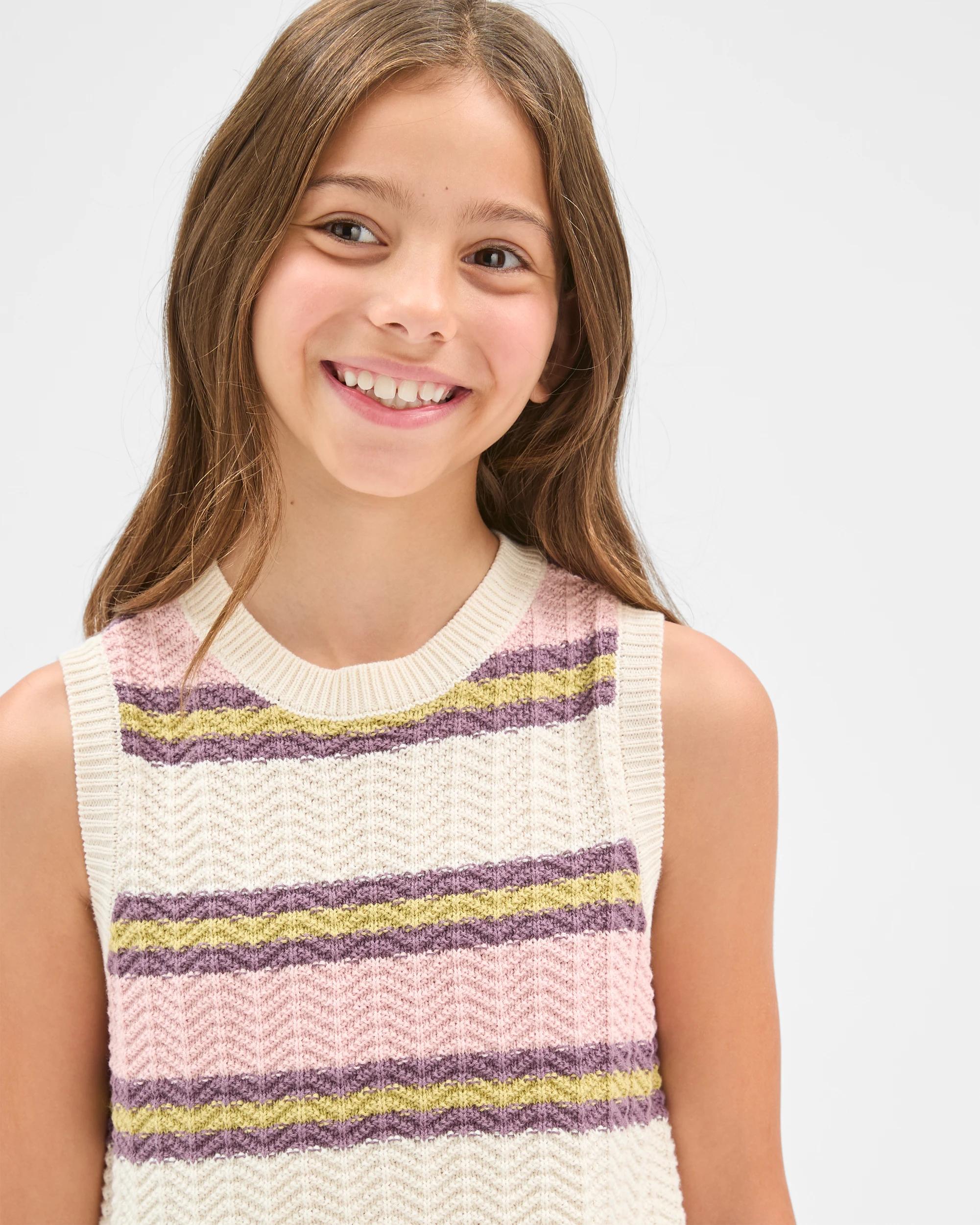 4 Target Kids Australian Cotton Crochet Knit Tank Top STRIPE MULTI, 4 of 7
