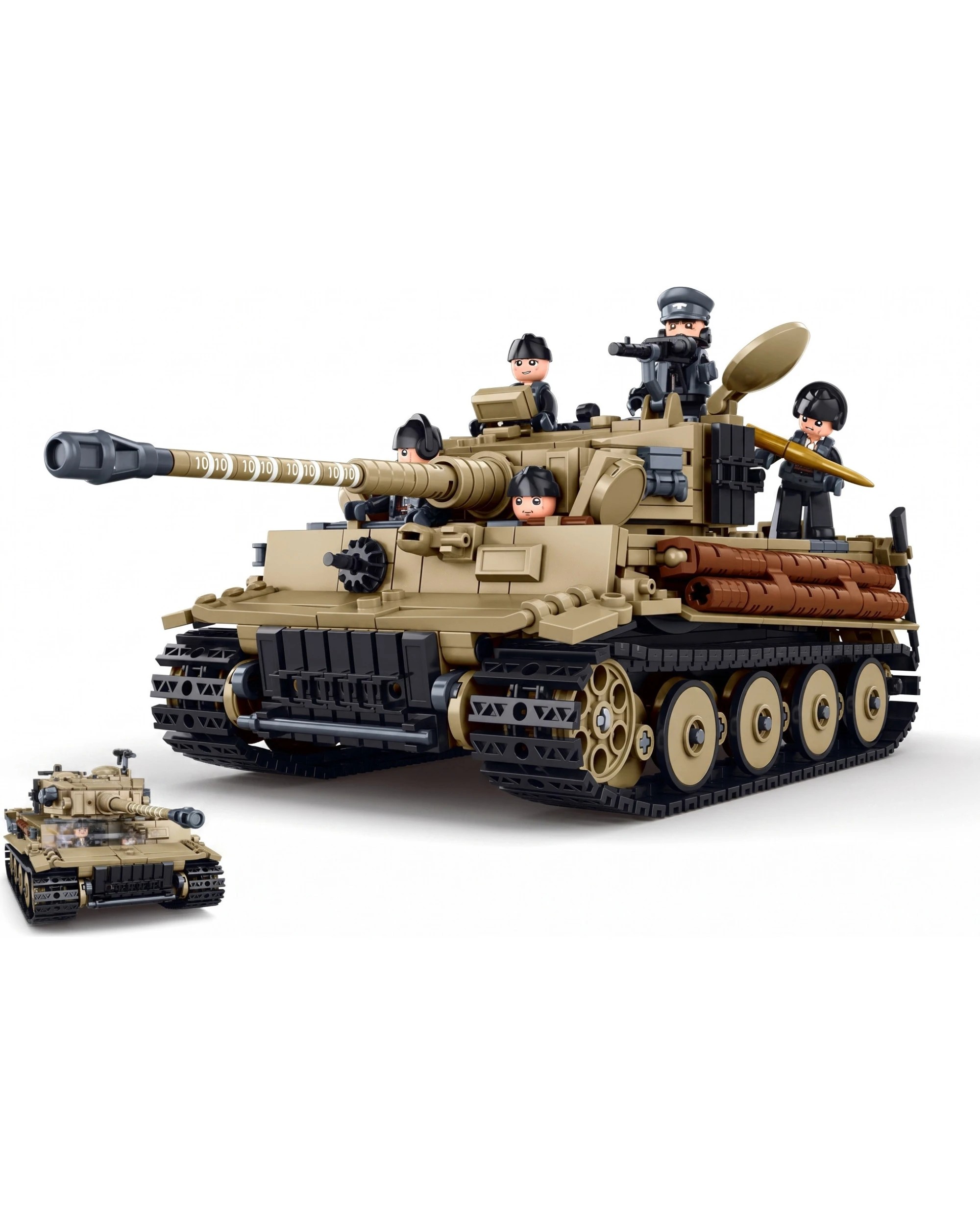 Sluban B1533 Model Kit 1:35 Tiger I Tank German Panzer WWII Army ...