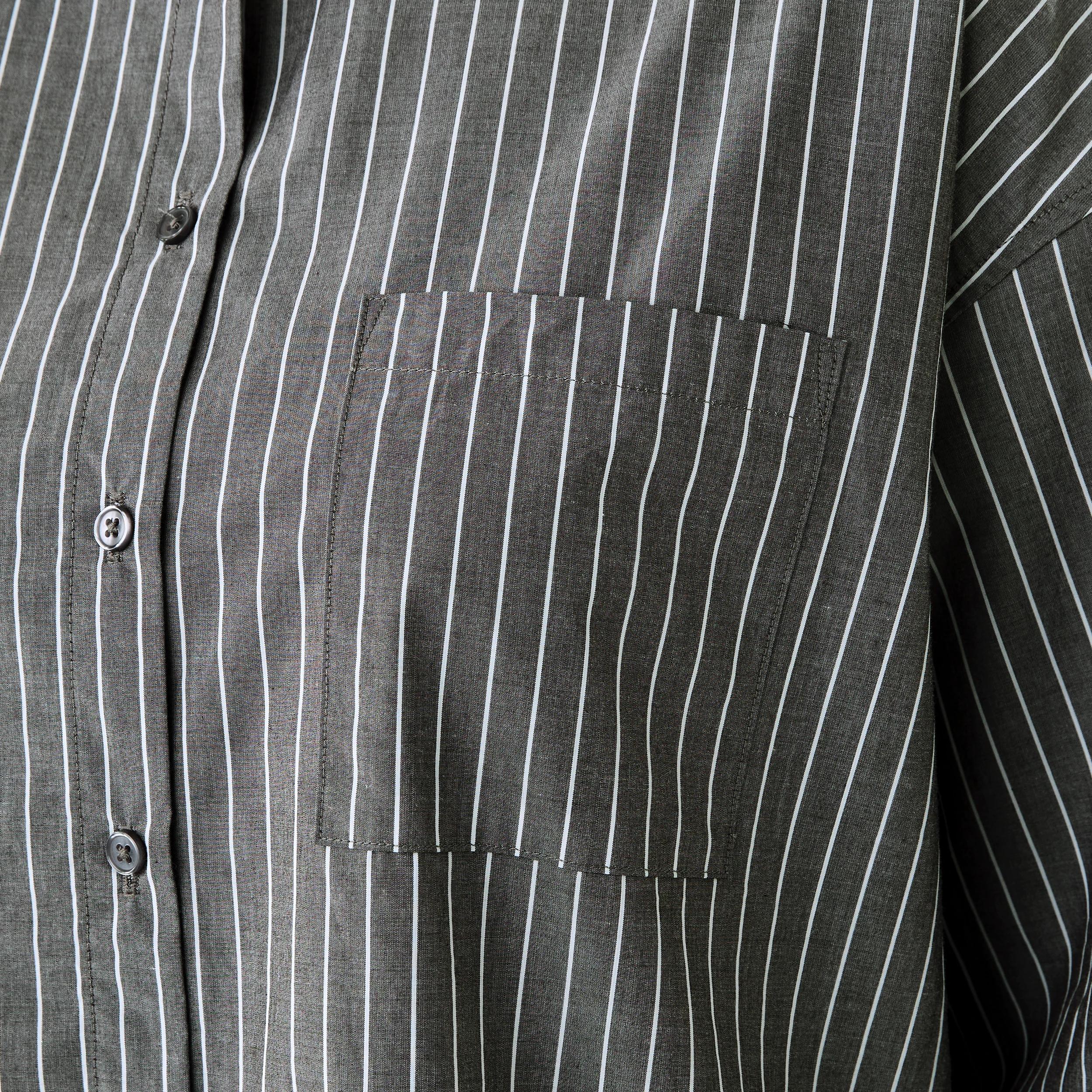 6 Long Sleeve Resort Shirt STRIPE MELTED CHOCOLATE, 6 of 8