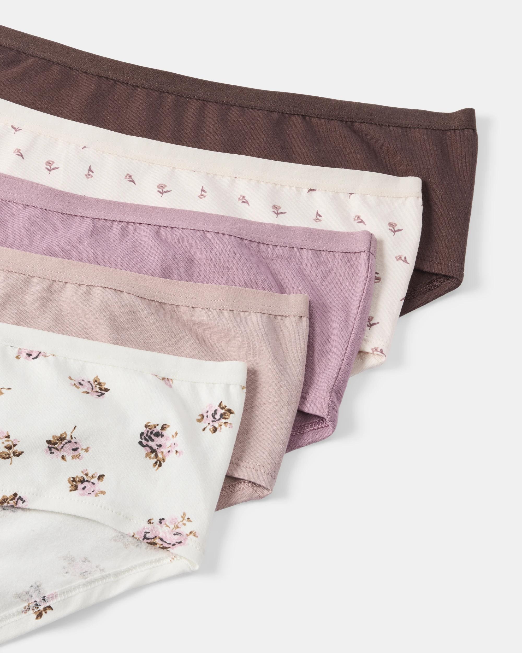 2 5 Pack Boyleg Briefs Roses, 2 of 10