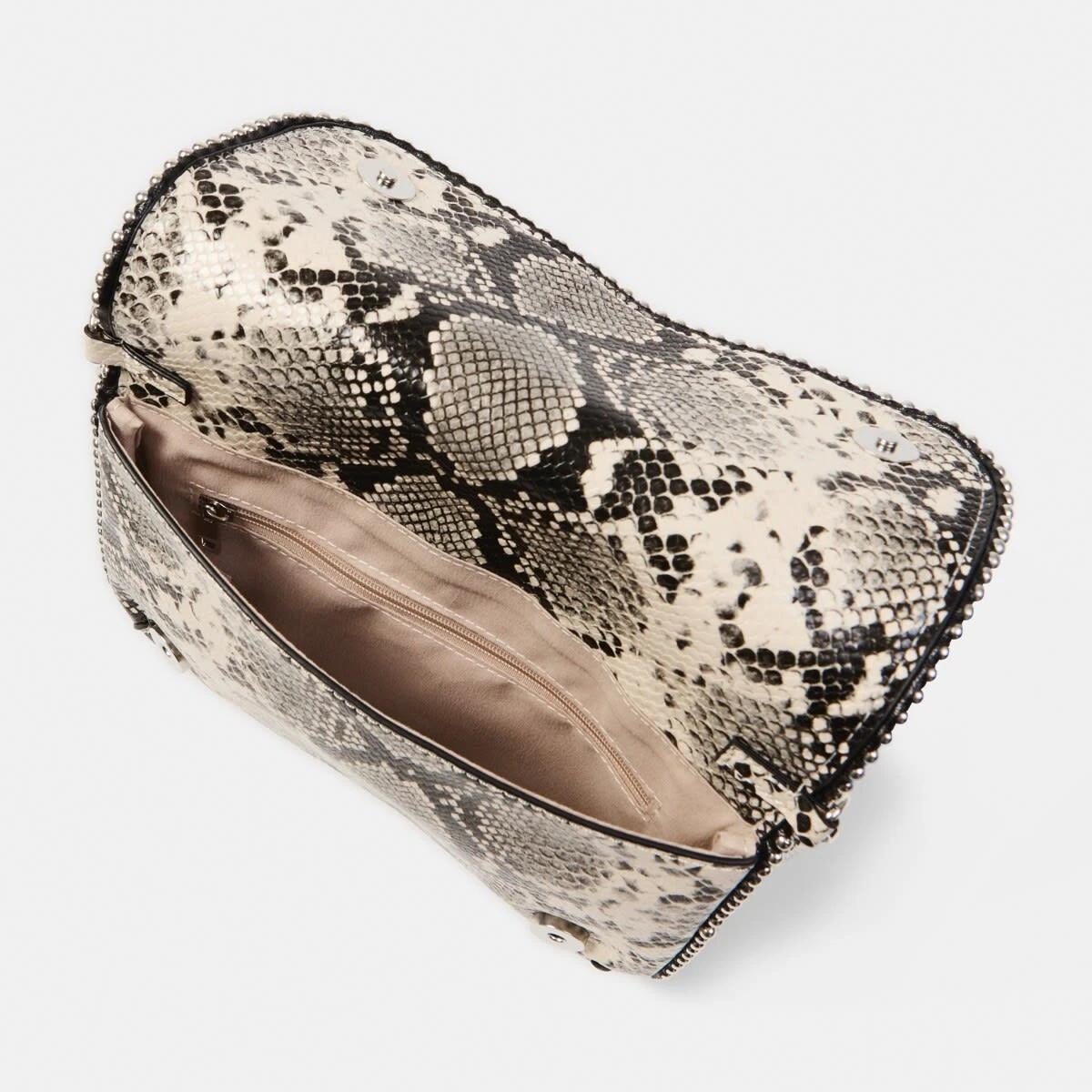4 Metal Trim Crossbody Bag Snake, 4 of 6