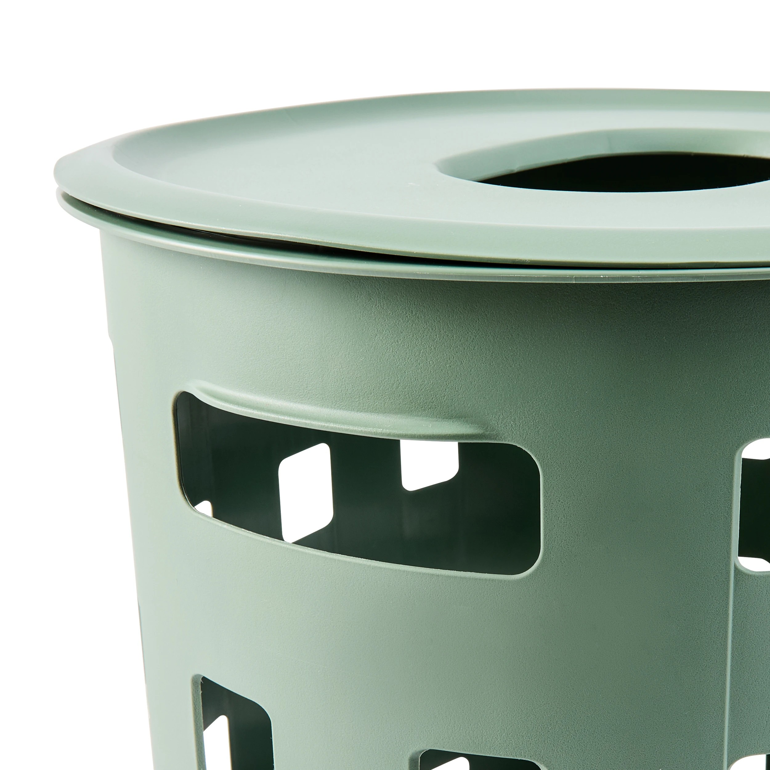 7 80L Trellis Laundry Hamper - Green, 7 of 7