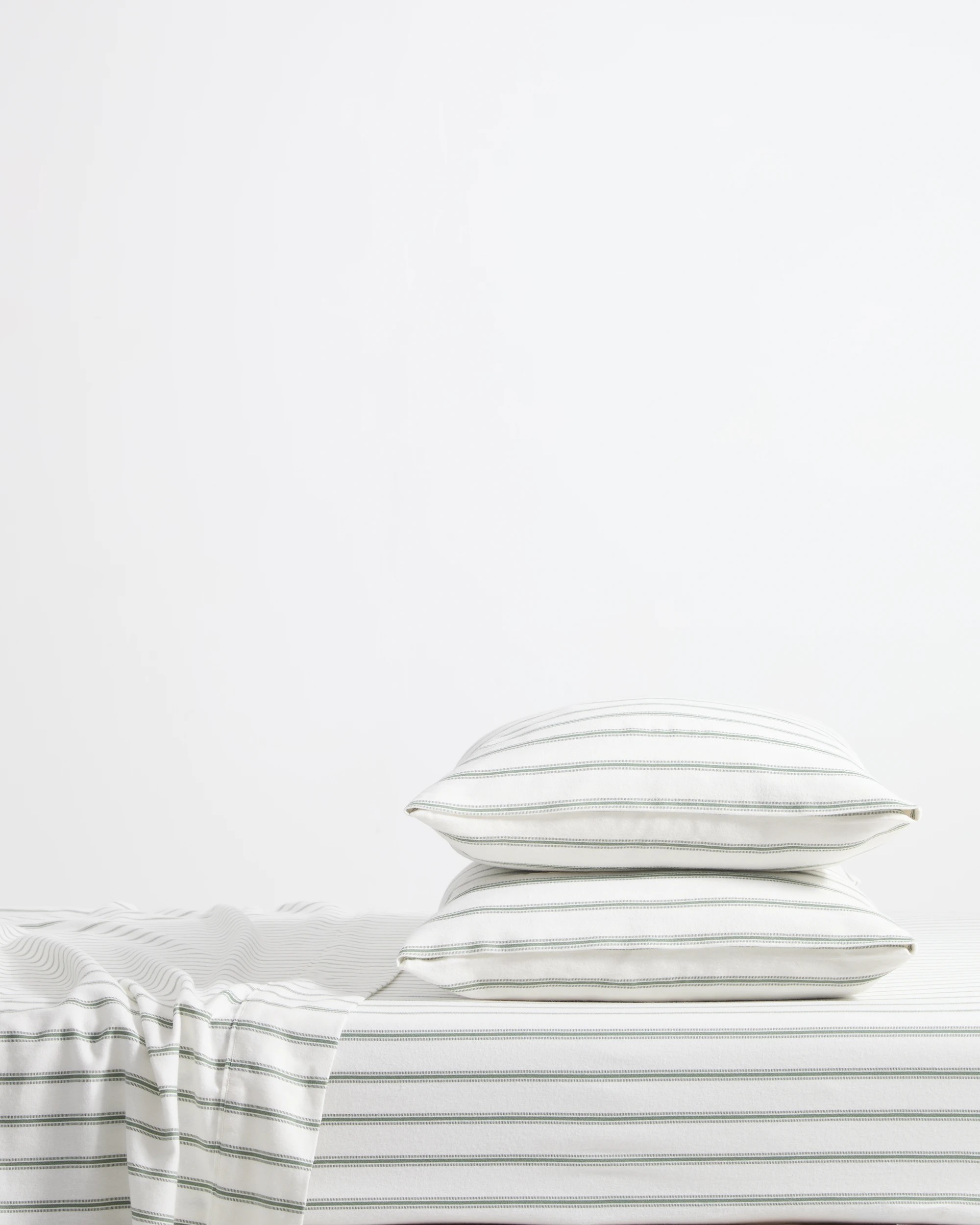 1 Target Taylor Stripe Flannelette Sheet Set - Single Bed - Green, 1 of 4