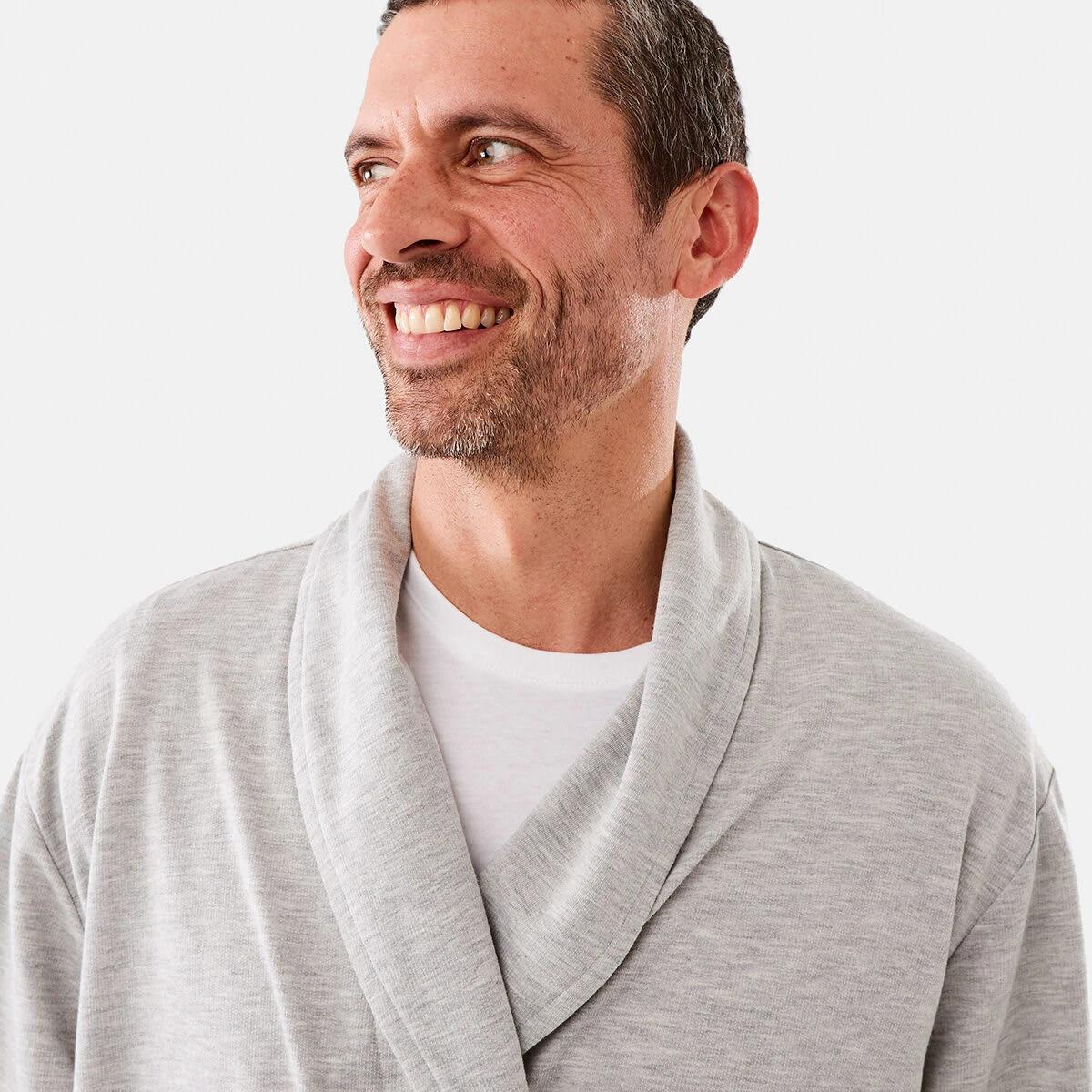 5 Lightweight Dressing Gown Grey Marle, 5 of 8