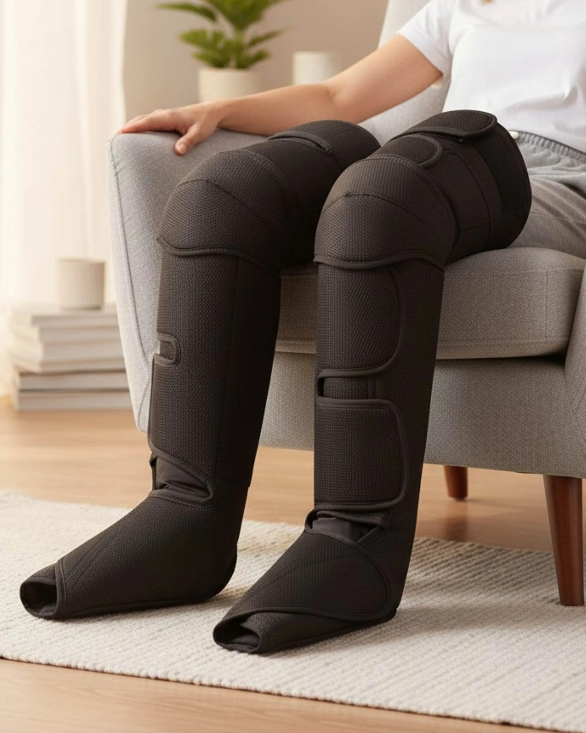 3 Orku Air Compression Leg Knee Foot Massager with Heat - Relaxation Recovery, 3 of 3