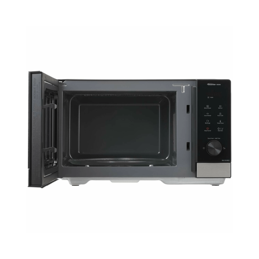 3 Panasonic 29Ltr 1000-Watt Inverter Microwave Black with Stainless Steel Trim-, 3 of 5