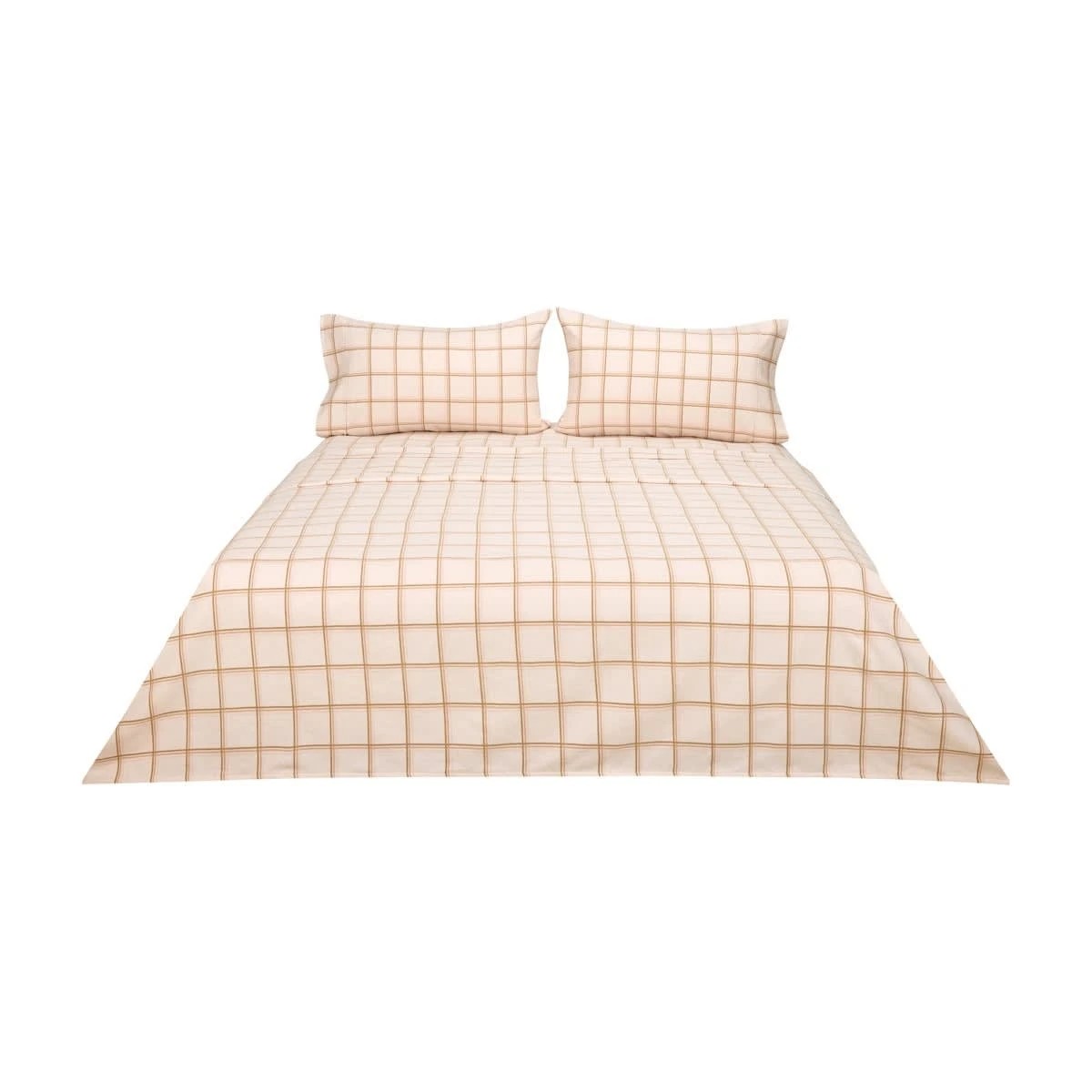 6 Flannelette Cotton Check Sheet Set - Double Bed, Pink, 6 of 7