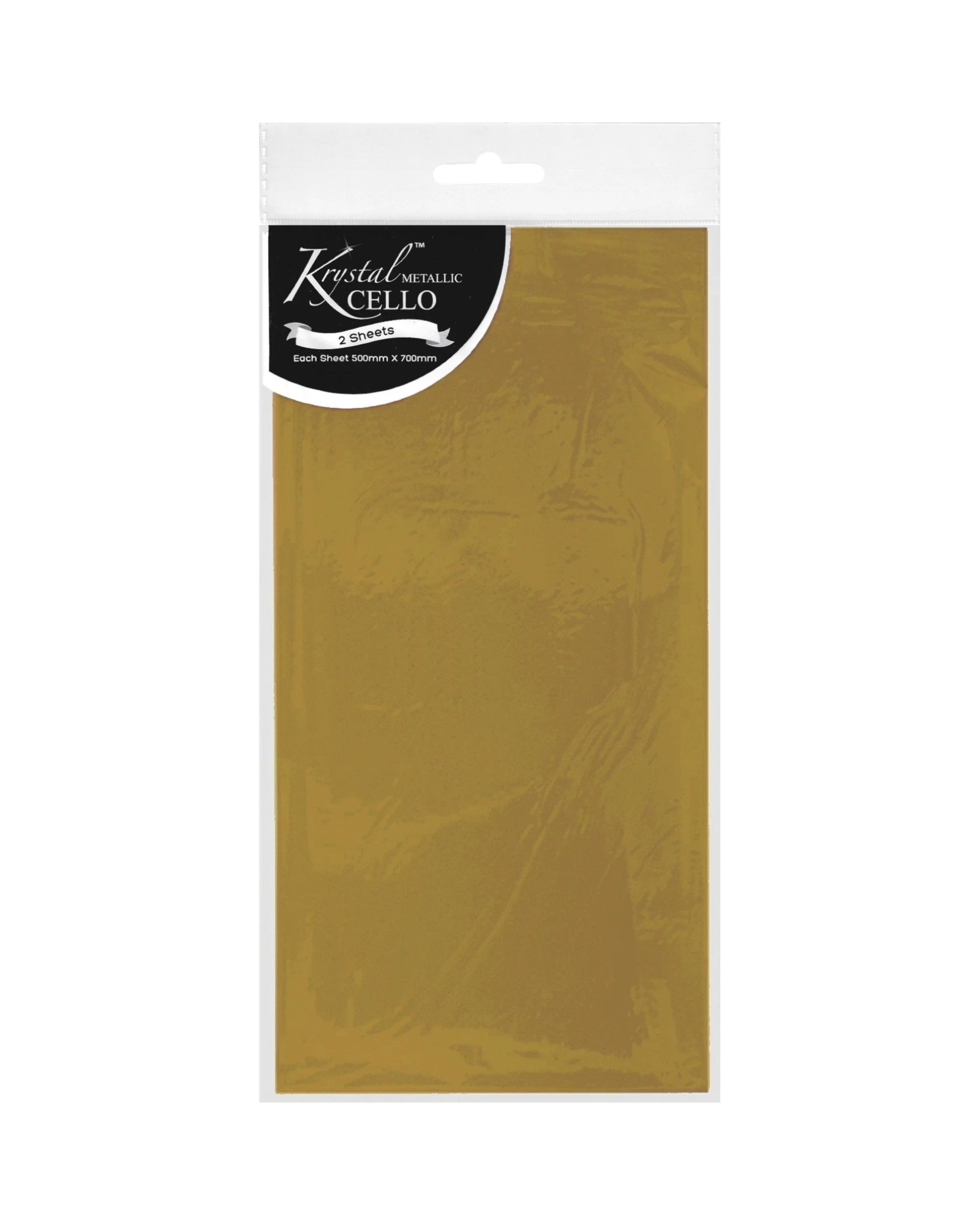1 Artwrap Krystal Cellophane 2 Sheets - Yellow, 1 of 1