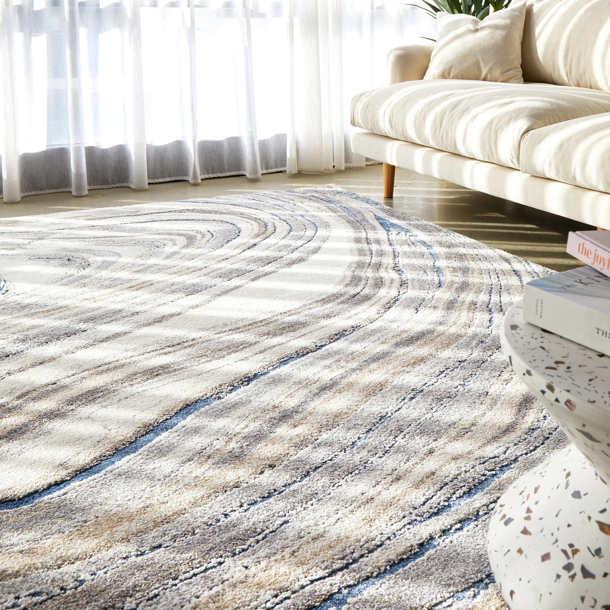 2 Common Ground Rugs Stonefall 555 230x160cm - Medium Floor Rug - White, 2 of 7