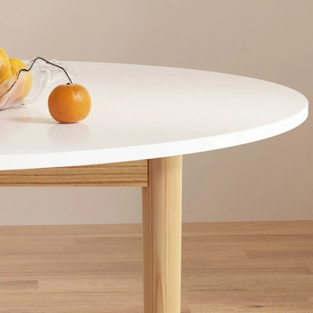 4 1 Artiss Dining Table and 4 Chairs Set Wishbone Wood - Multi, 4 of 6