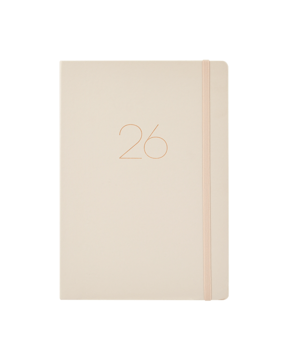 2026 Daily Diary - Beige