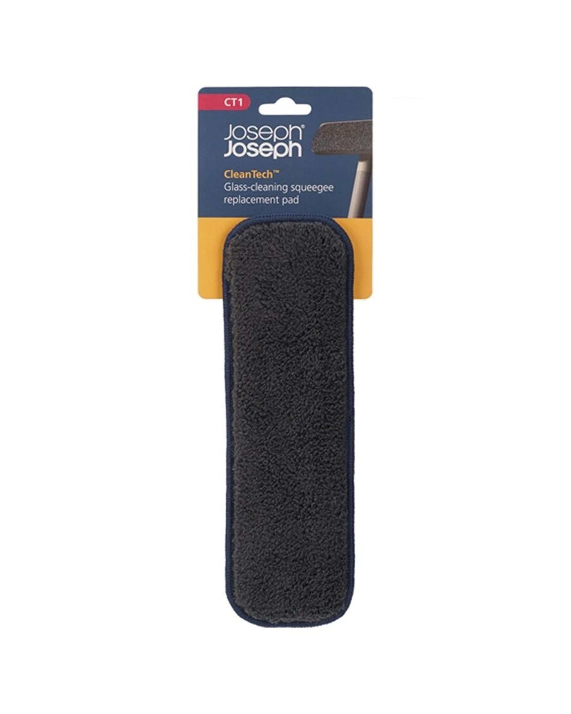 1 Joseph Joseph CleanTech Microfibre Glass Cleaner Squeegee Replacement Pad - Blue, 1 of 8