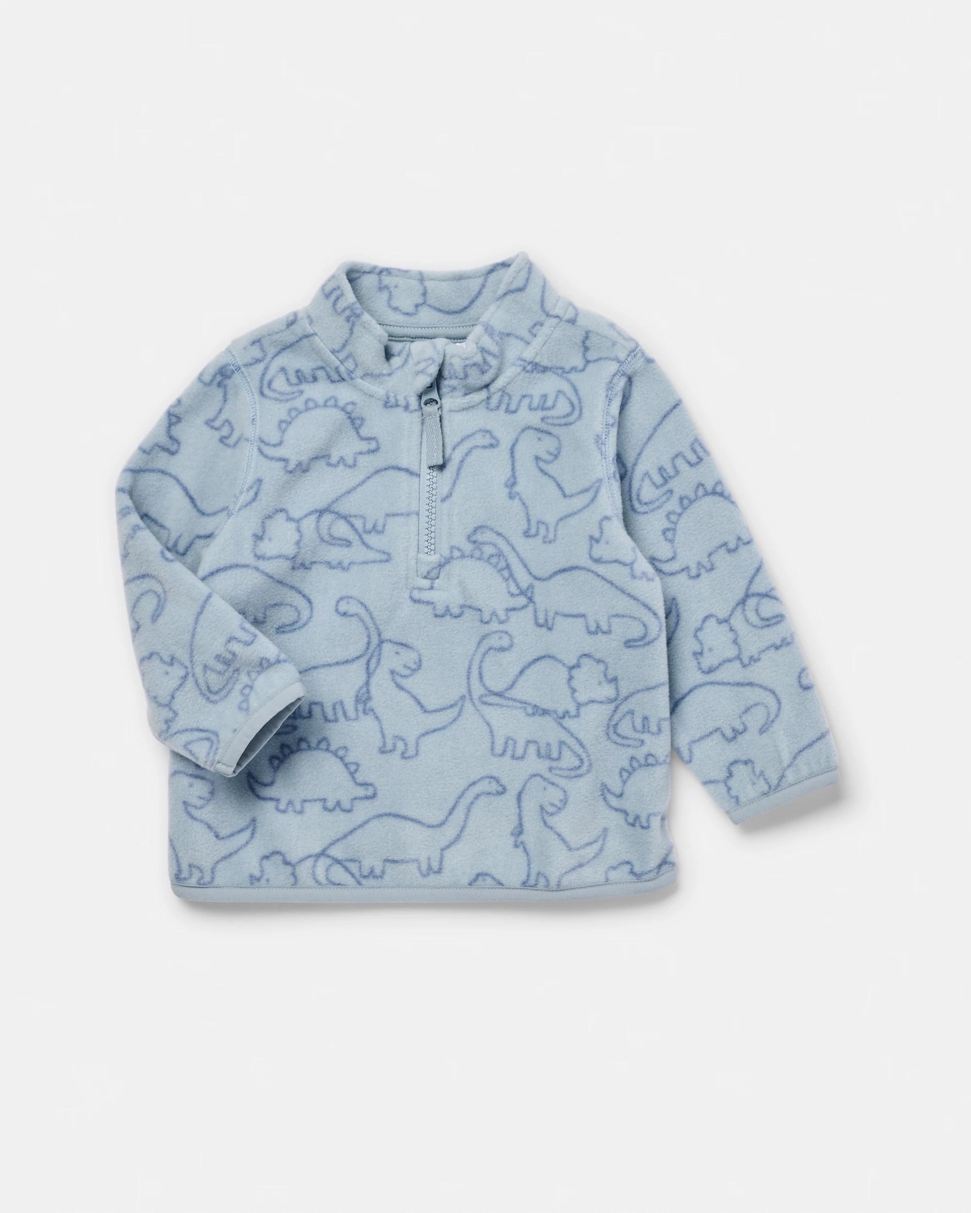 4 Polar Fleece Set Blu Dino, 4 of 6