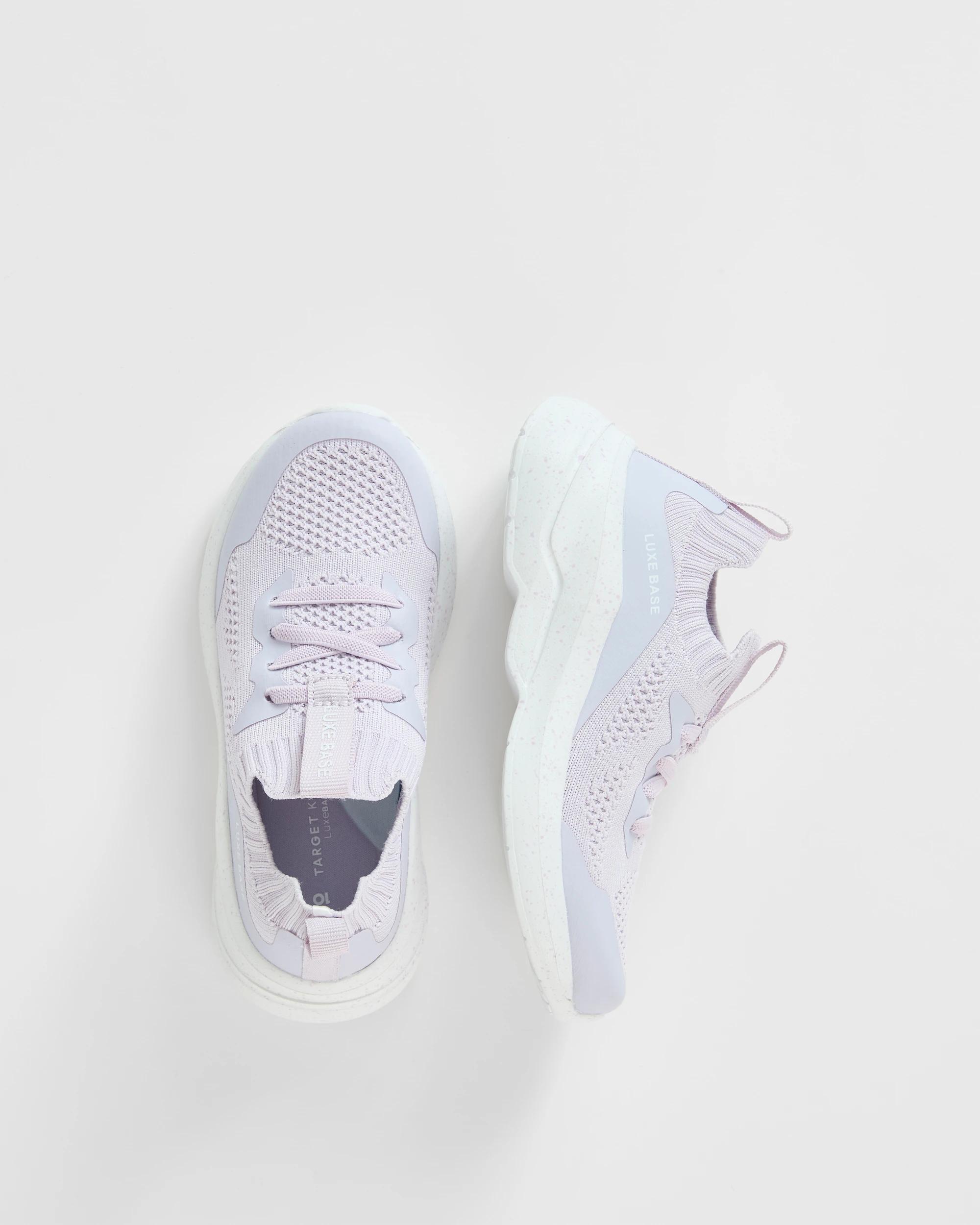 3 Target Kids Textured Knit Sneakers LILAC, 3 of 3
