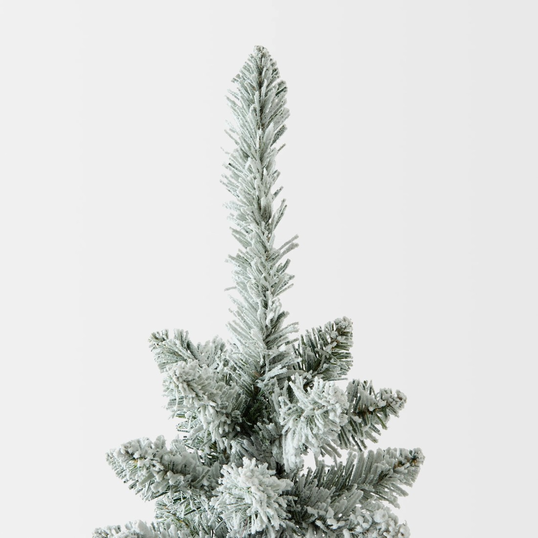 5 1.82m (6ft) Flocked Slim Prelit Christmas Tree, 5 of 8