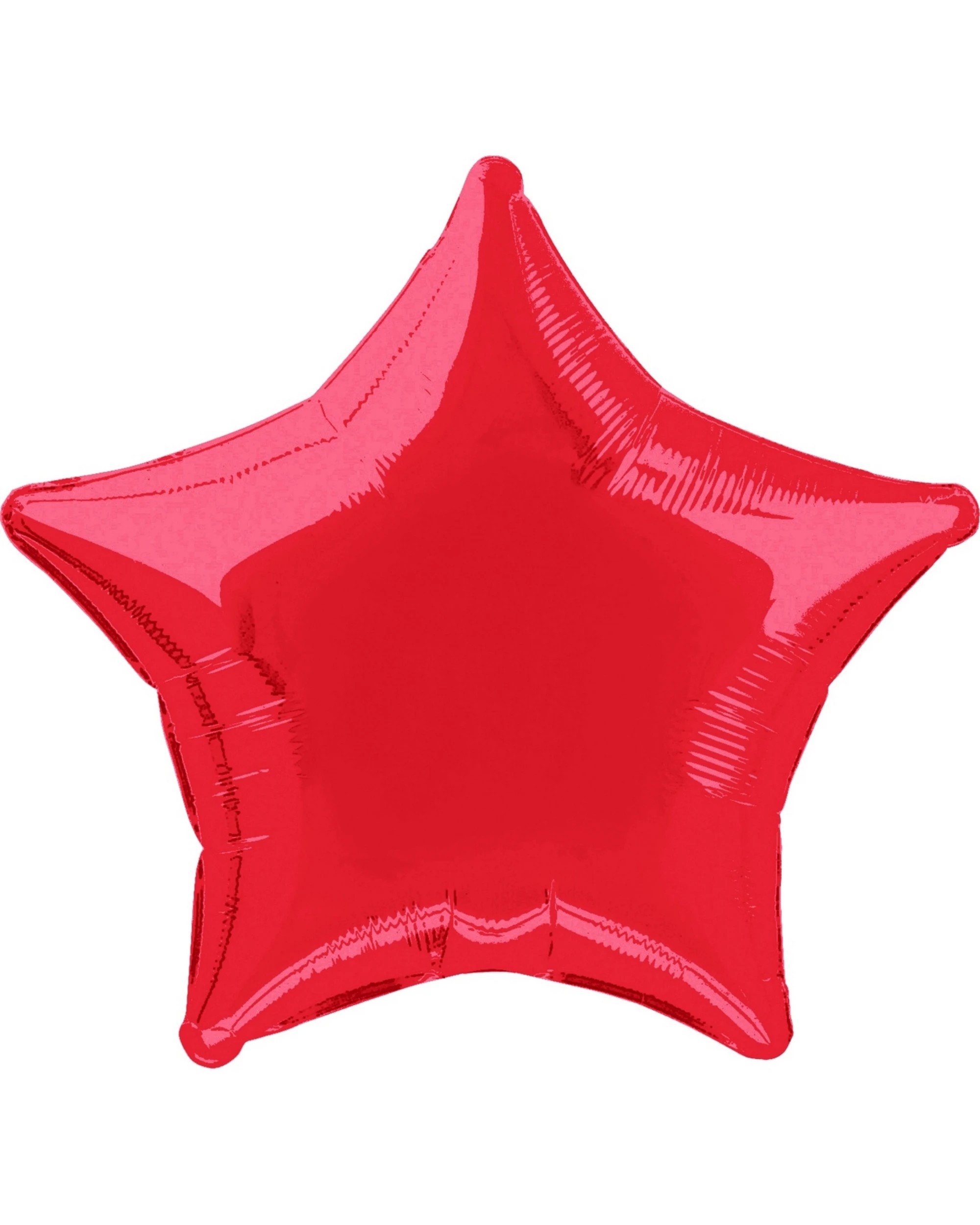 1 Unique Star Shaped Foil Helium Balloon 50cm - Red, 1 of 1