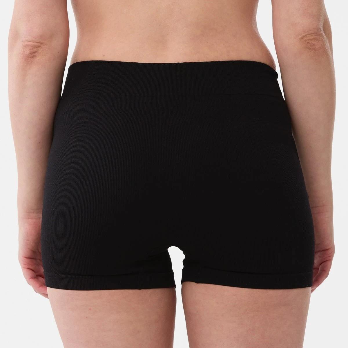 6 3 Pack Rib Shorties BLACK, GREY MARLE, BLACK, 6 of 7