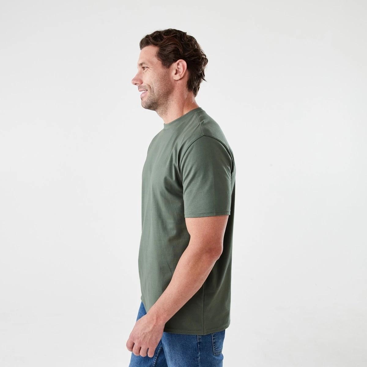 2 Australian Cotton Crew Neck T-shirt AGAVE, 2 of 5