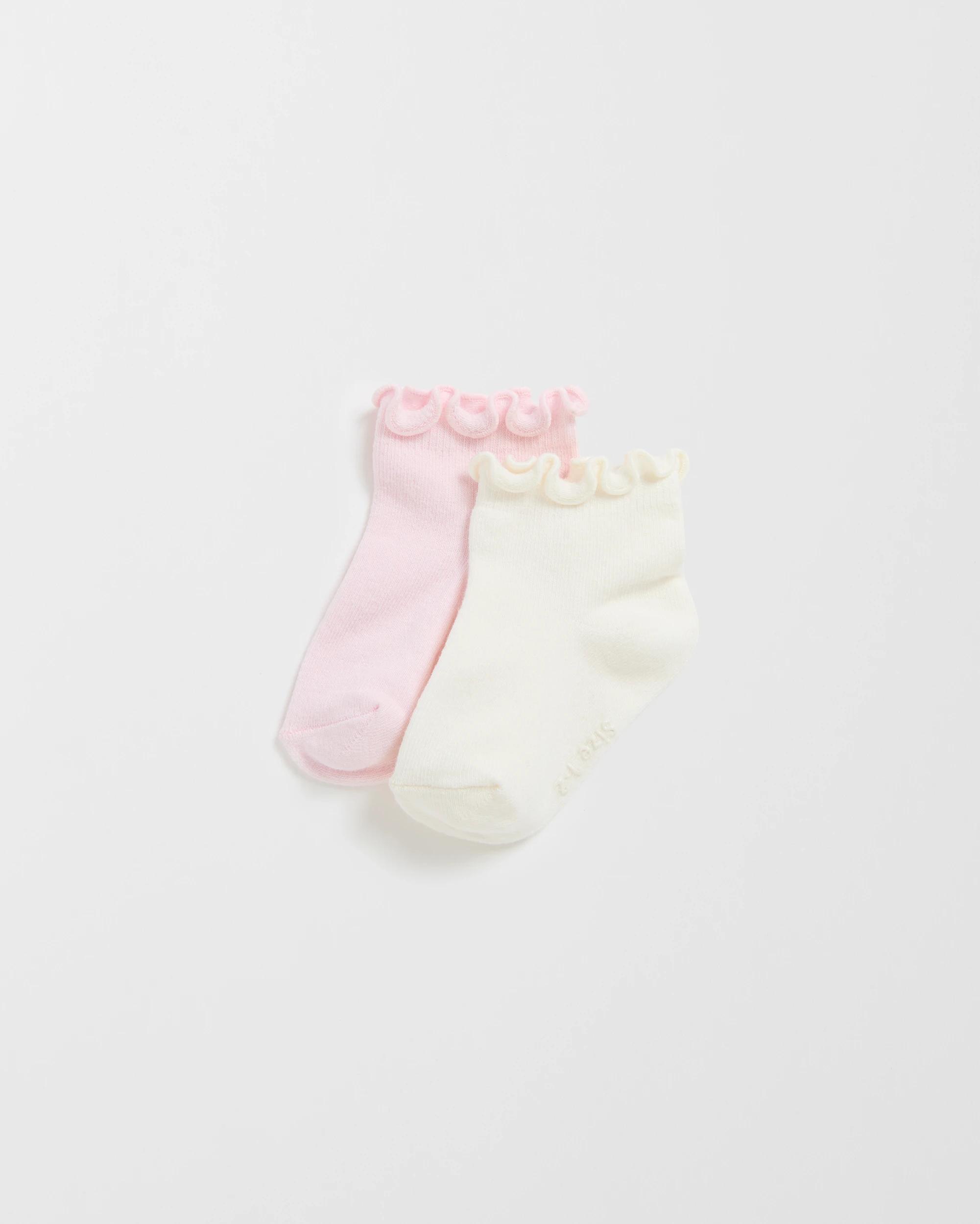 8 Bonds Baby 2 Pack Frill Anklet Socks MULTI, 8 of 9