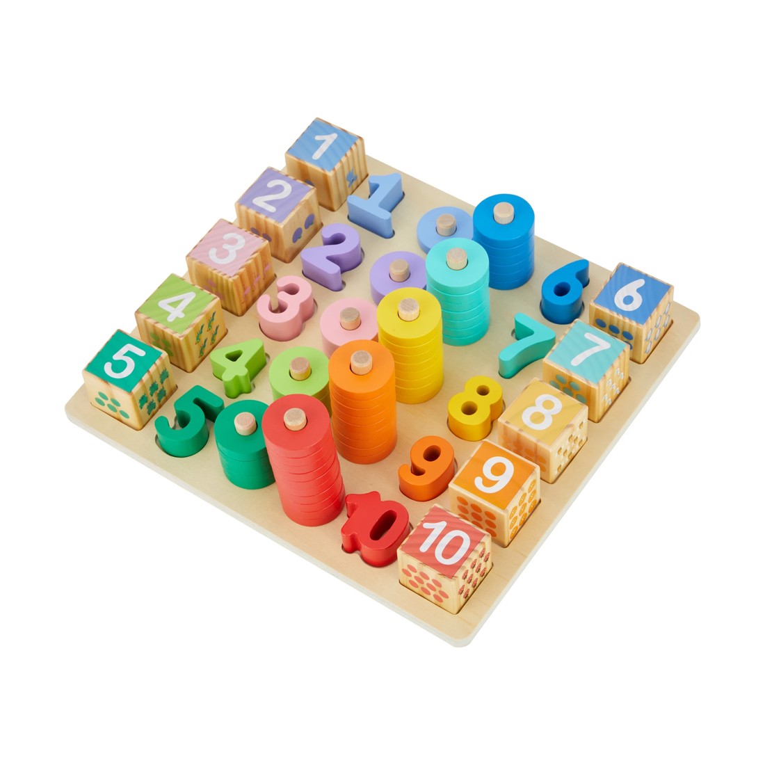 1 Wooden Play: Wooden Mega Stack and Count, 1 of 9