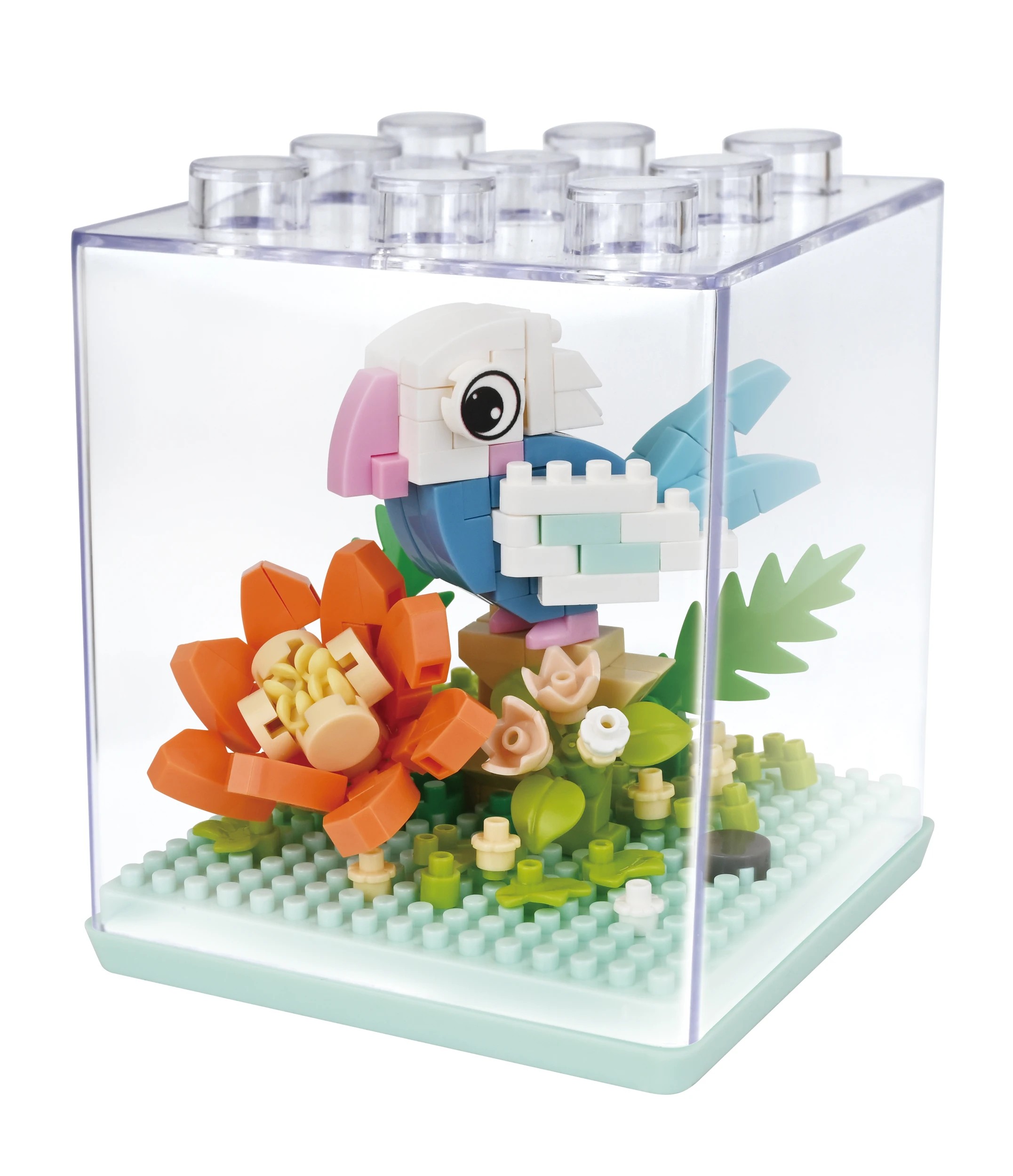 3 Mini Blocks Animal Series: Parrot in Case - Assorted, 3 of 6