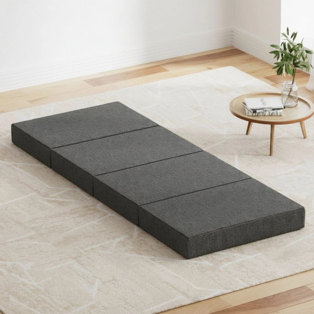 1 Giselle Bedding Foldable Mattress Folding Foam Single - Grey, 1 of 5
