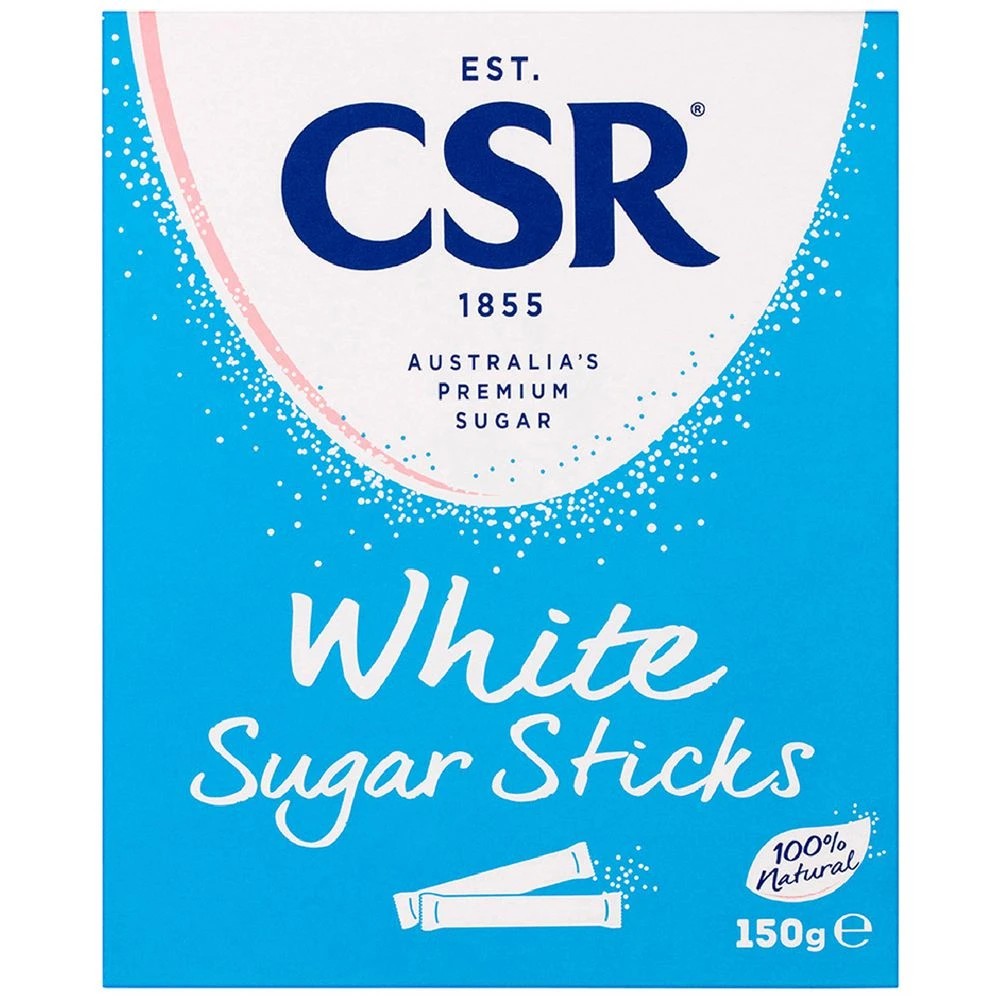 1 CSR White Sugar Sticks 3g x 50 Pack, 1 of 2