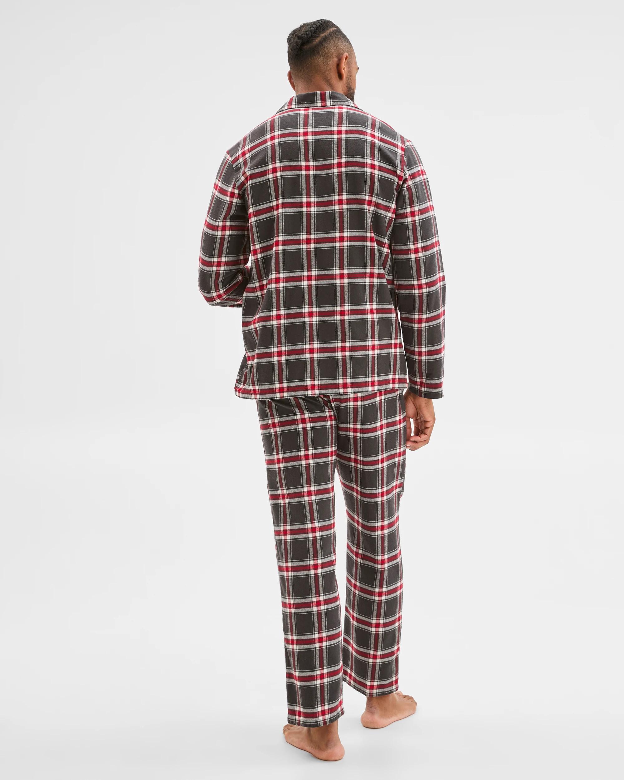 6 Target Man Flannelette Pyjama Set CHARCOAL CHECK, 6 of 7
