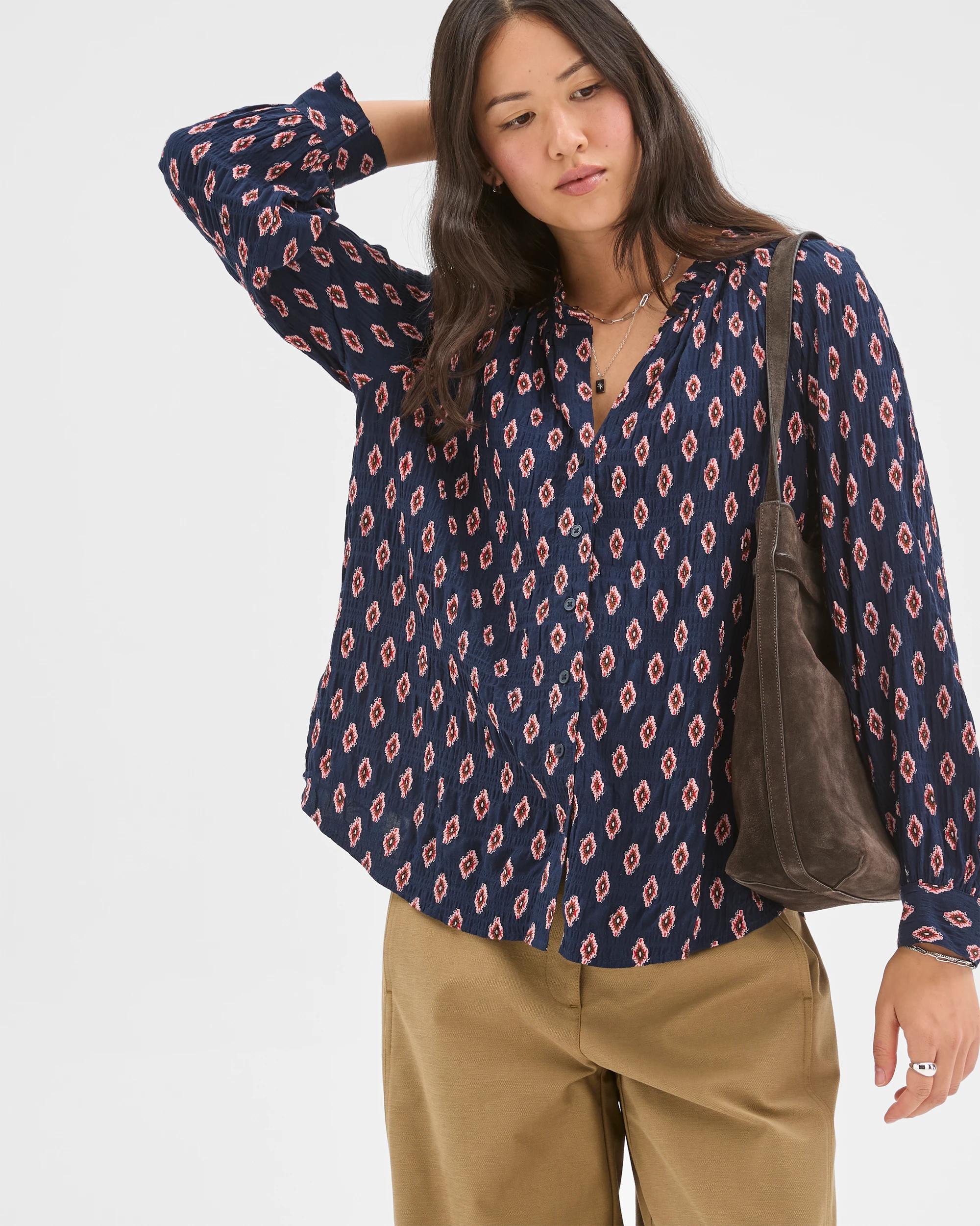 4 Target Woman Long Sleeve Romantic Blouse PRINT, 4 of 6