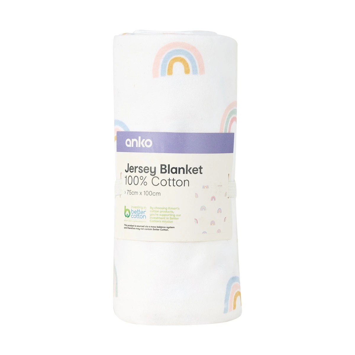 5 Cotton Jersey Blanket - Rainbow, 5 of 5