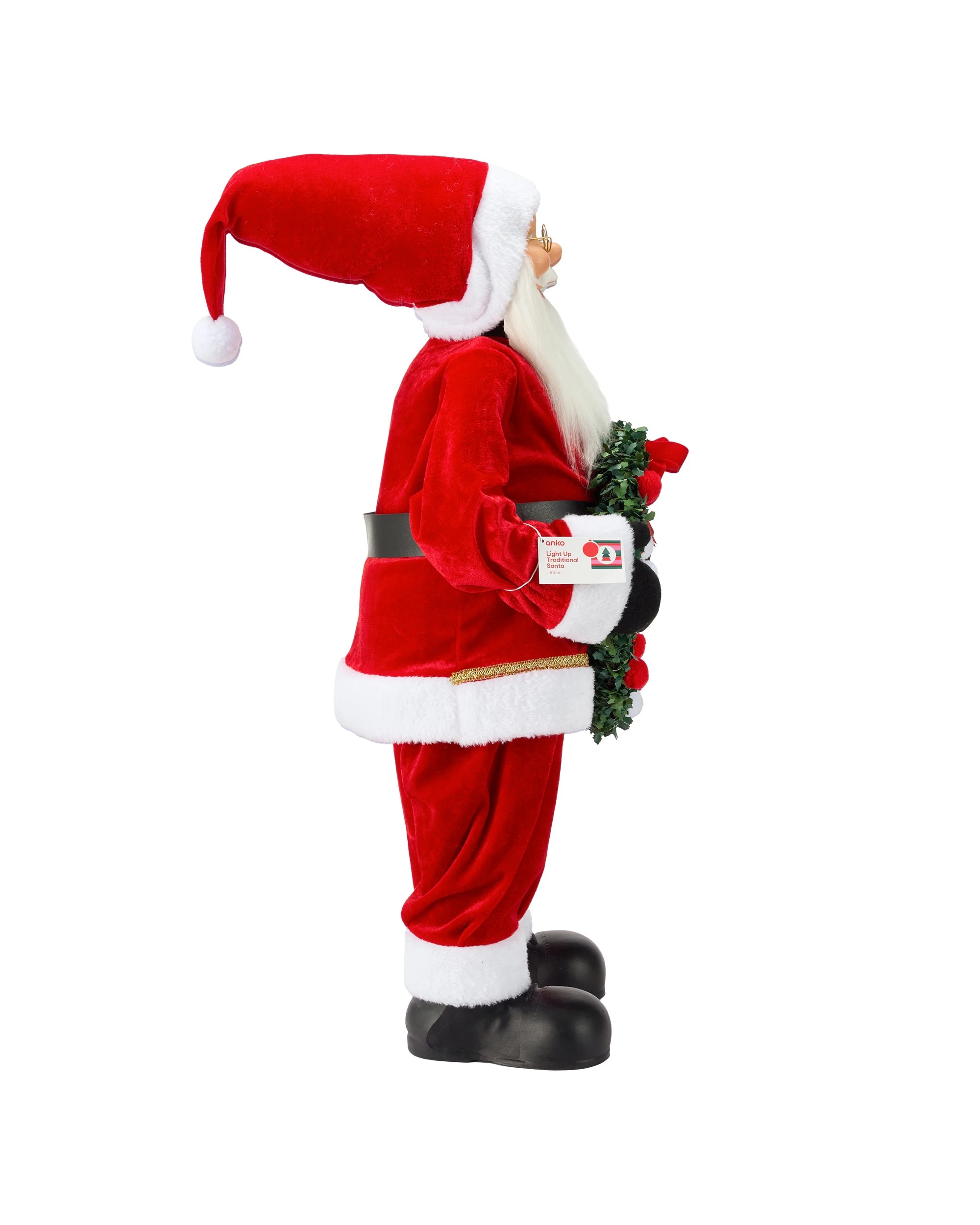 6 80cm Light Up Traditional Santa, 6 of 6