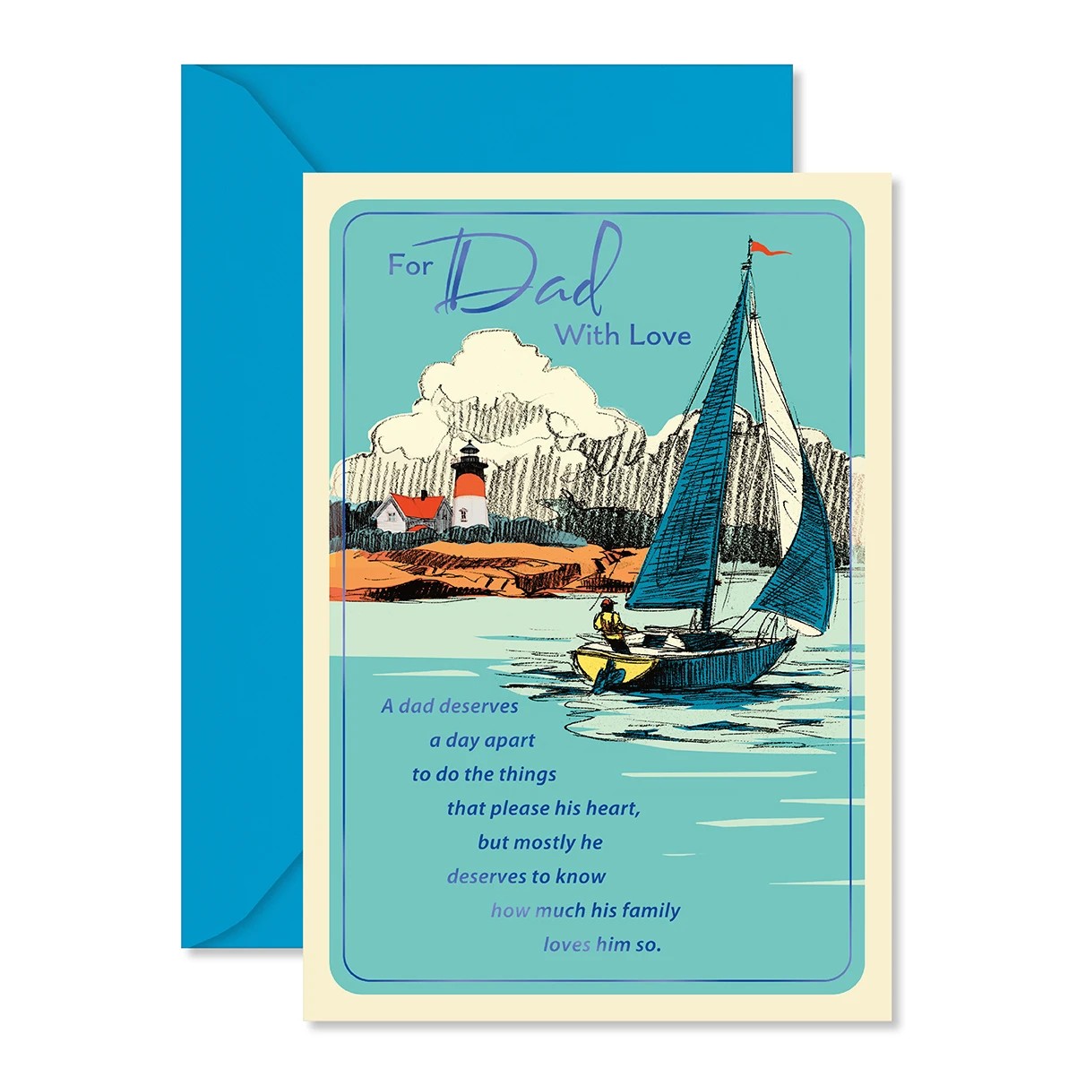 1 Hallmark Father's Day Card - Sail Boat, 1 of 3