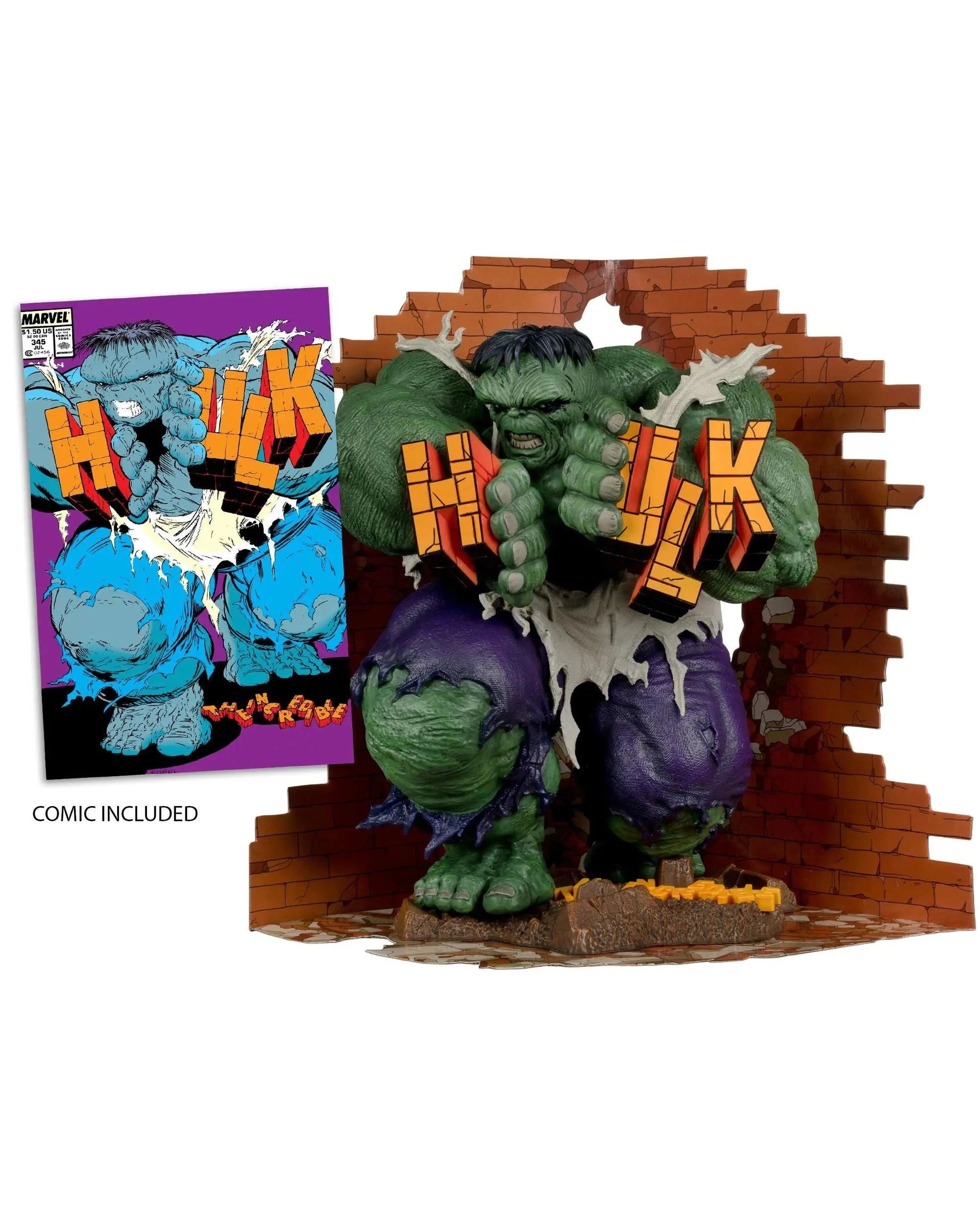 5 McFarlane Marvel Collection The Incredible Hulk #345 Hulk Gold Label 1:6 Scale Figure, 5 of 9