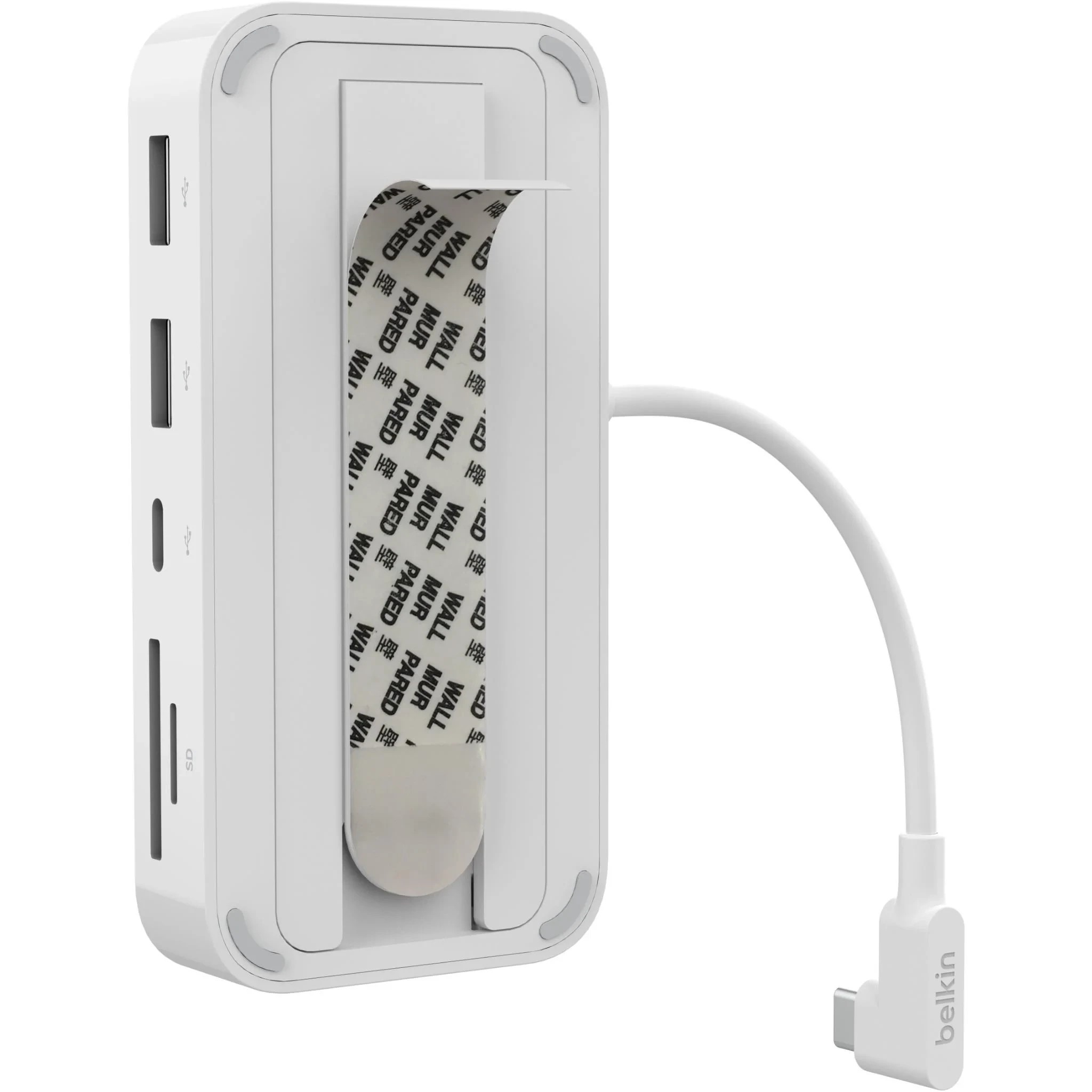 4 Belkin Connect USB-C 6-in-1 Multiport Hub w/ Mount - White, 4 of 6