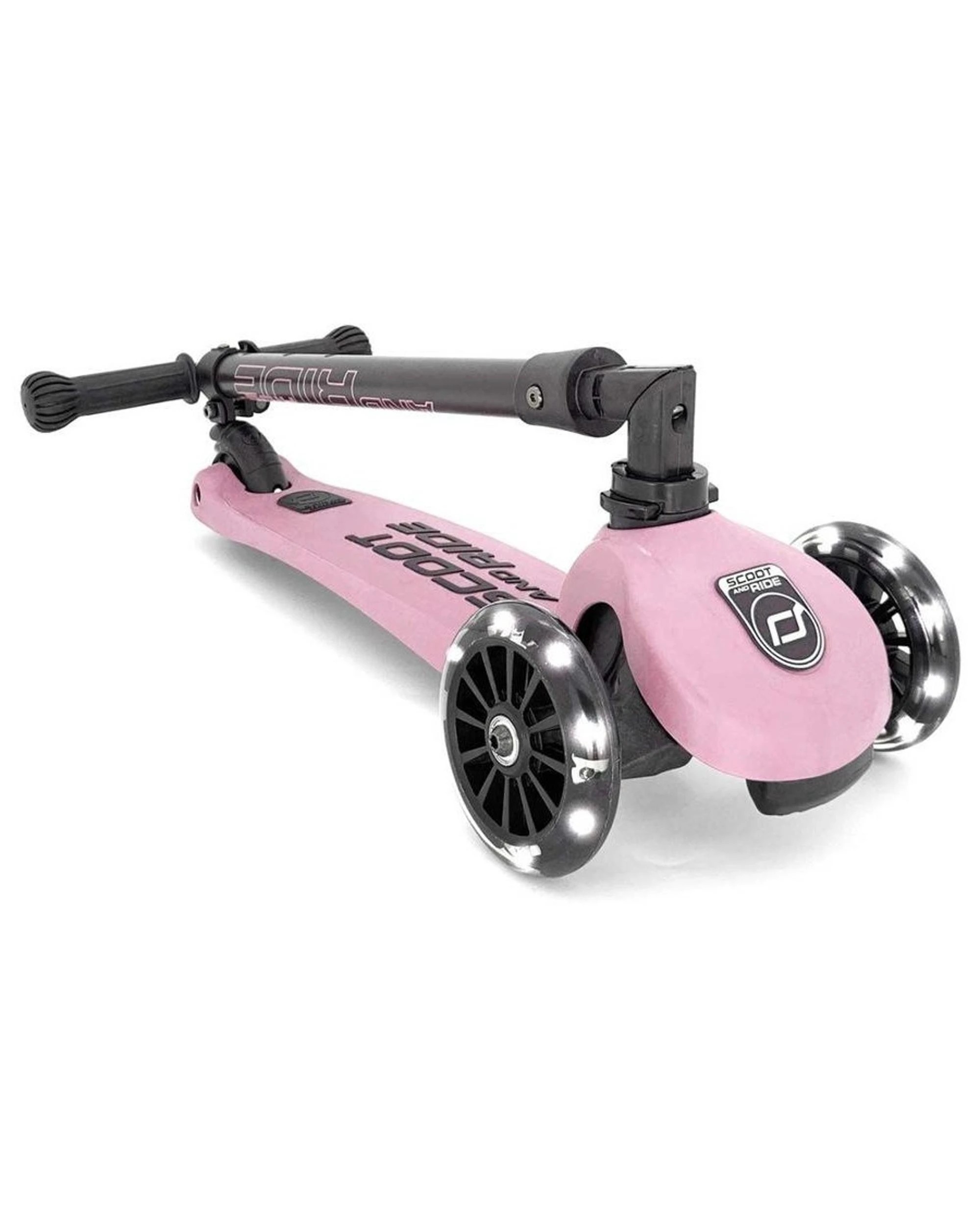 2 Scoot and Ride Highwaykick 3 LED Kids Scooter - Rose - Pink, 2 of 4