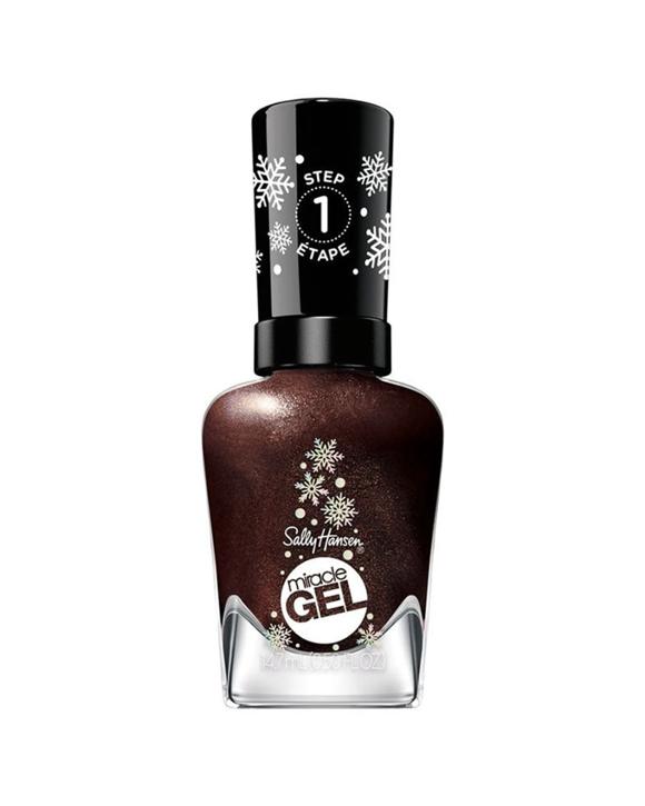 Sally Hansen Miracle Gel Nail Polish Hot Cocoa Cuddles Long-Wear Chip Resistant - Brown