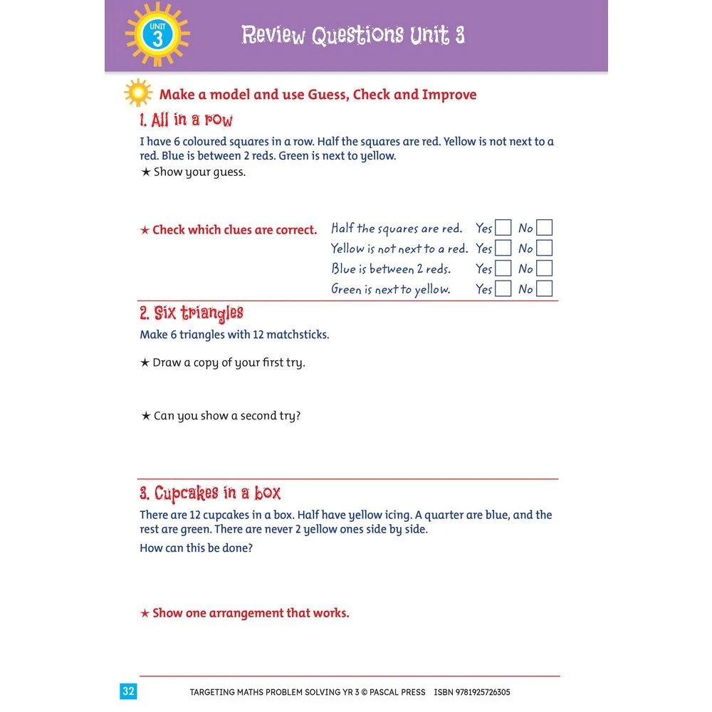 7 Targeting Maths Problem Solving Year 3, 7 of 8