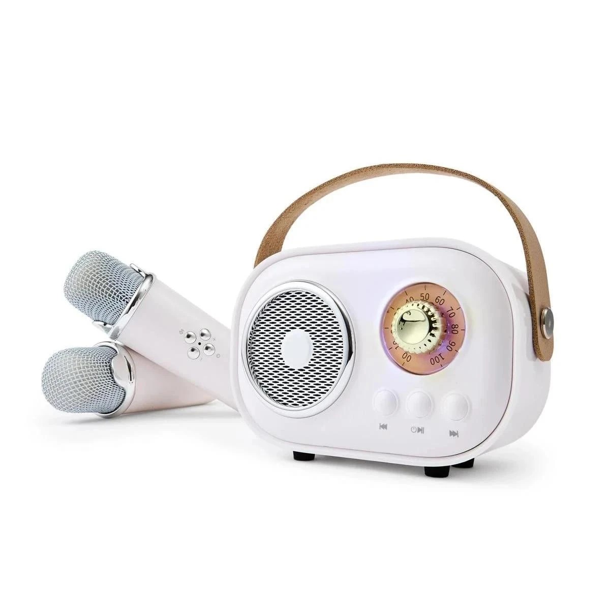 1 Retro Karaoke Set with Two Microphones, 1 of 10