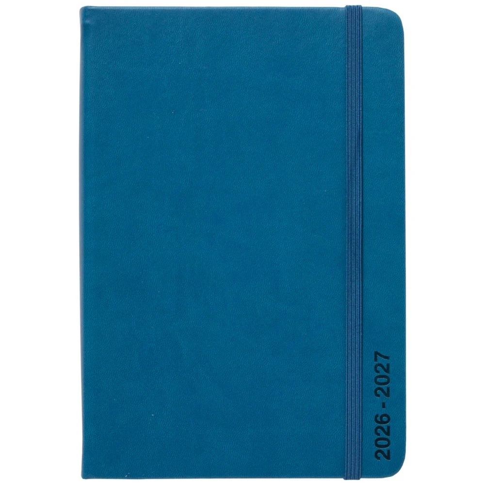 2 J.Burrows A5 Day to Page PU FY26/27 Diary Blue, 2 of 6
