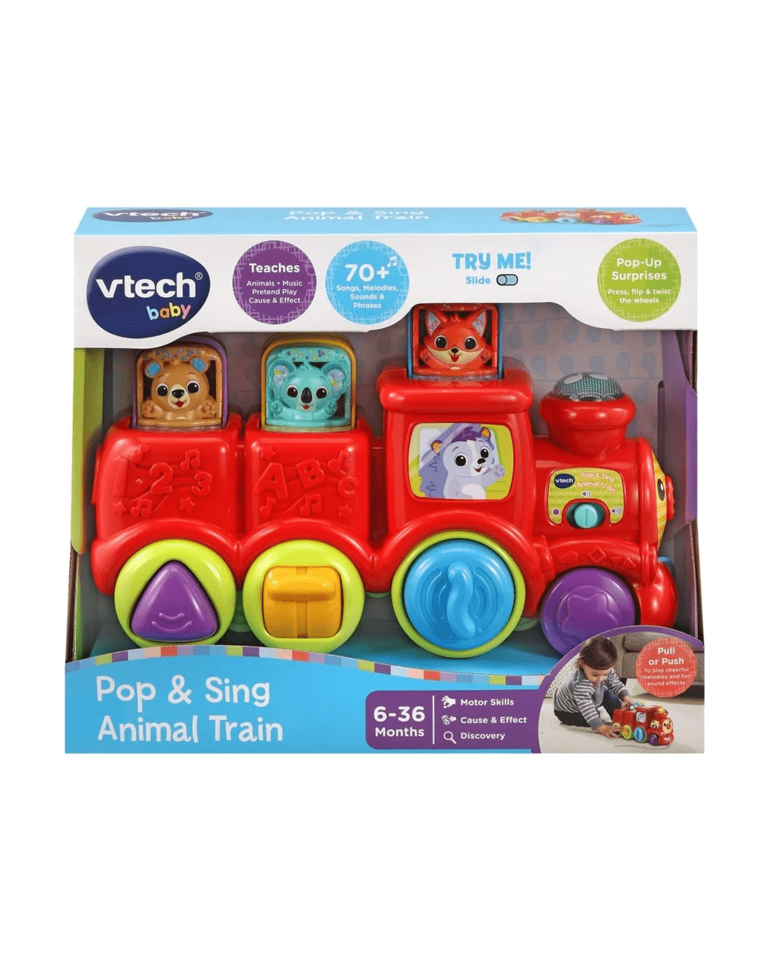 1 VTech Pop & Sing Animal Train, 1 of 5