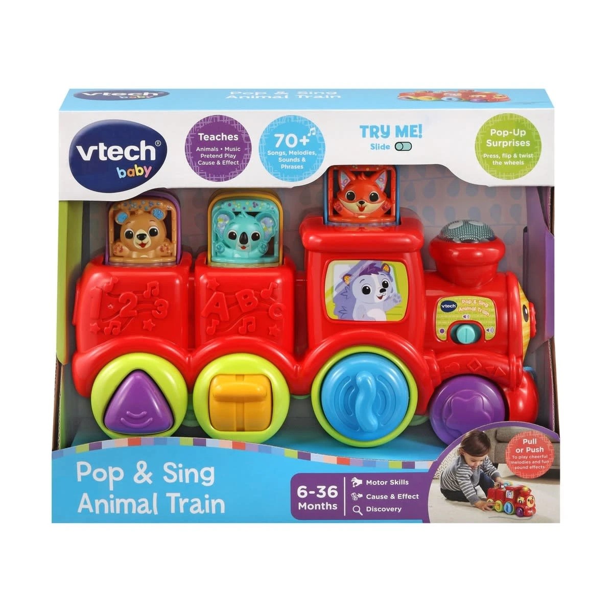 1 VTech Pop & Sing Animal Train, 1 of 5