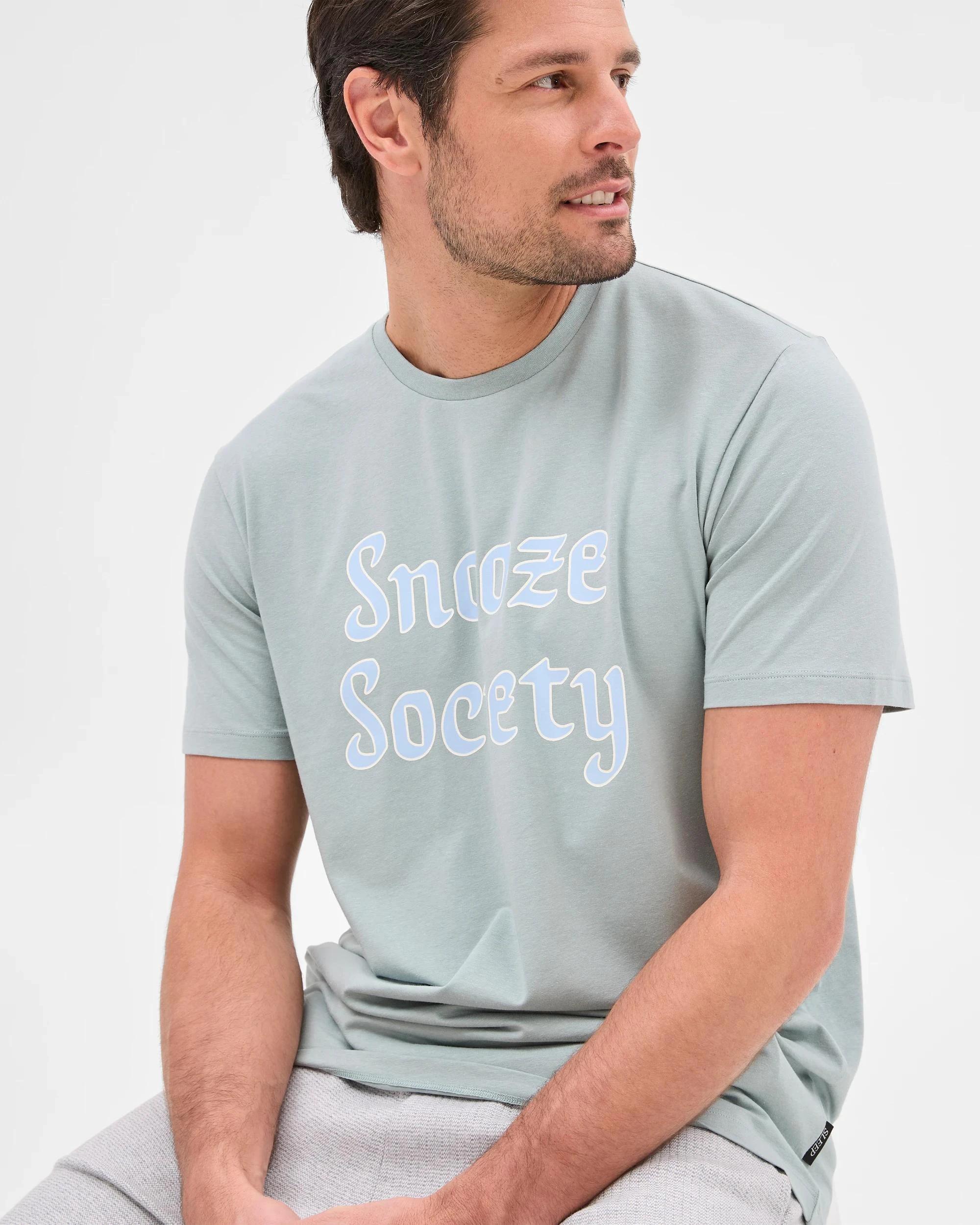 6 Australian Cotton Blend Print Sleep T-Shirt - Maxx SNOOZE SOCIETY, 6 of 6