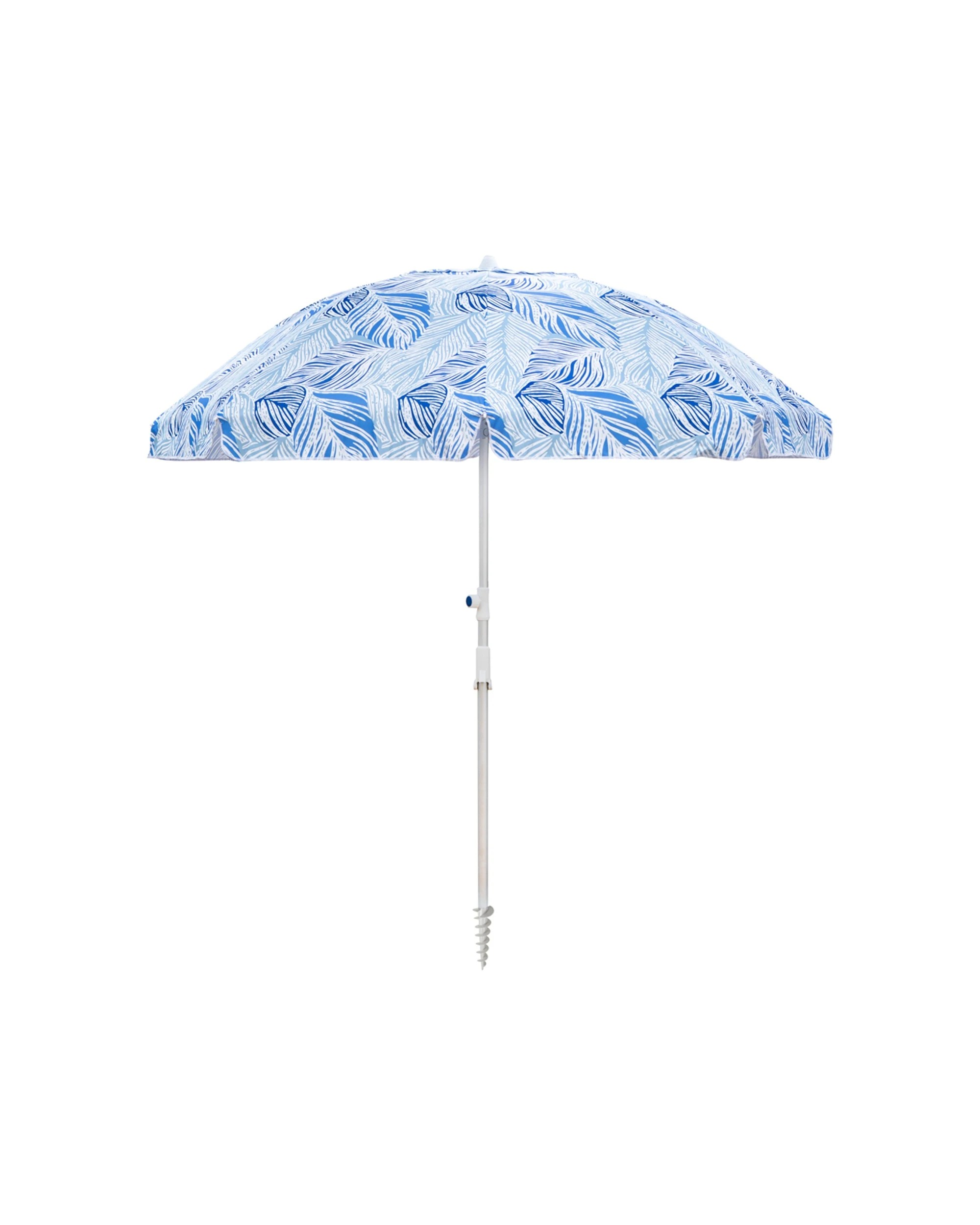 1 Porta Oceana Coastal Palm 220cm Beach Umbrella Outdoor Shade UV 50 Plus Protection - Pattern, 1 of 2