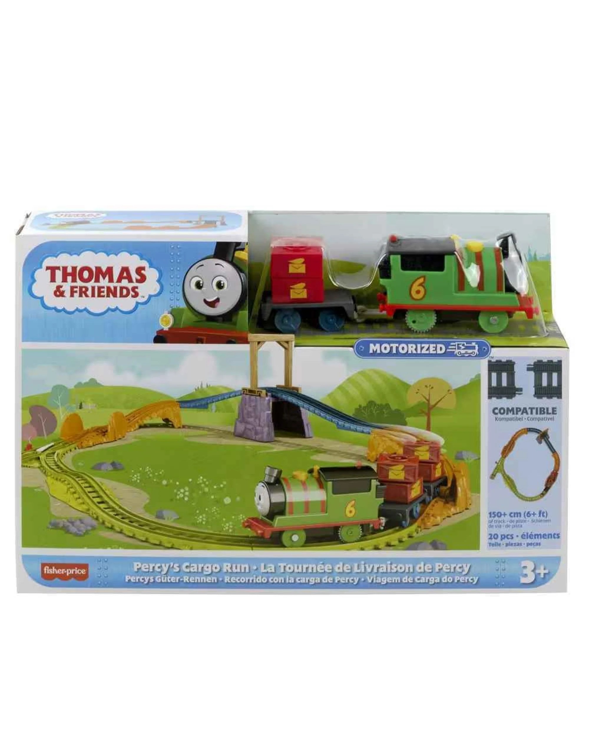 1 Fisher-Price Thomas and Friends Percy's Cargo Run Motorized Track Set, 1 of 4
