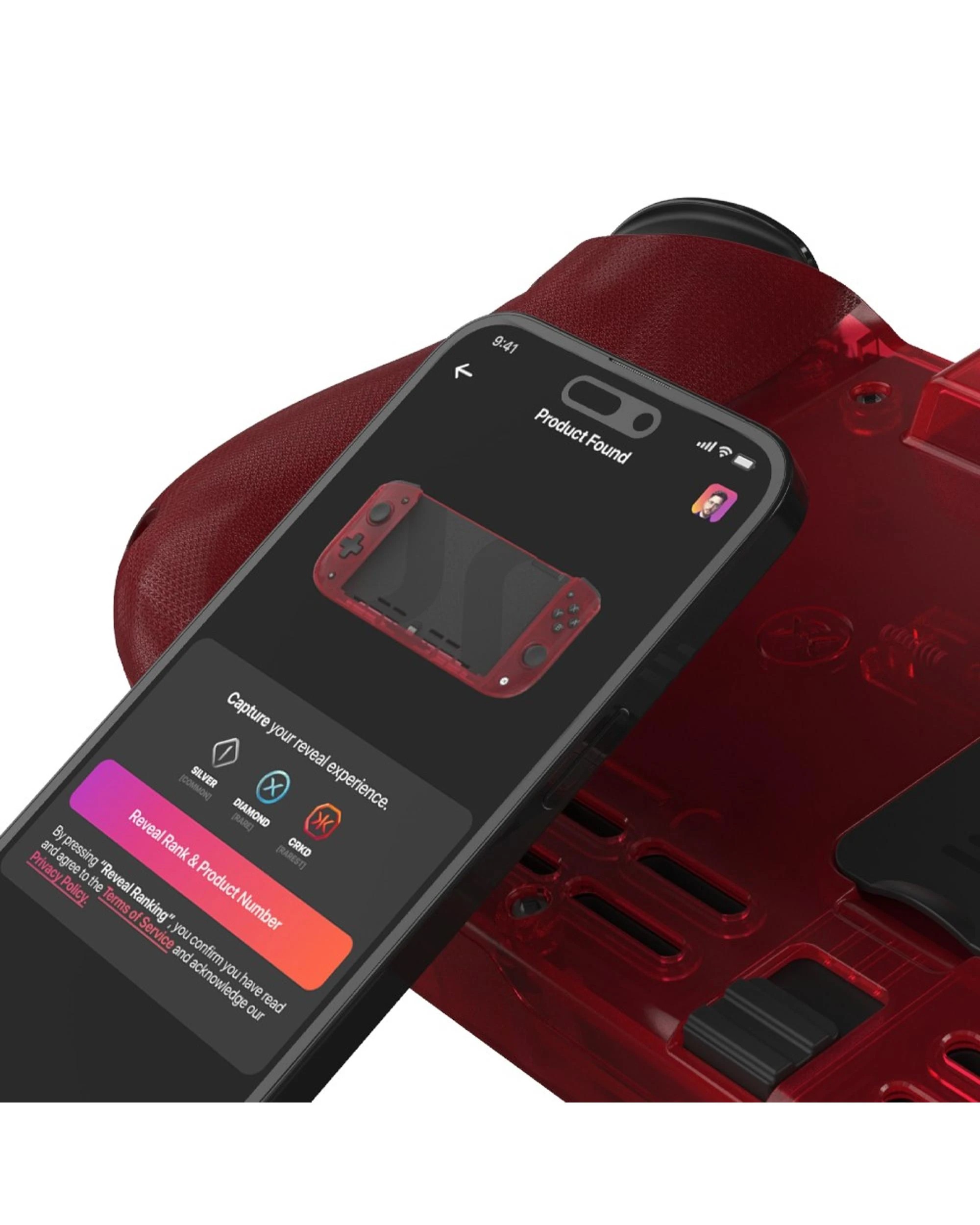 7 Nitro Deck for Nintendo Switch Crystal Edition - Atomic Red - Red, 7 of 8