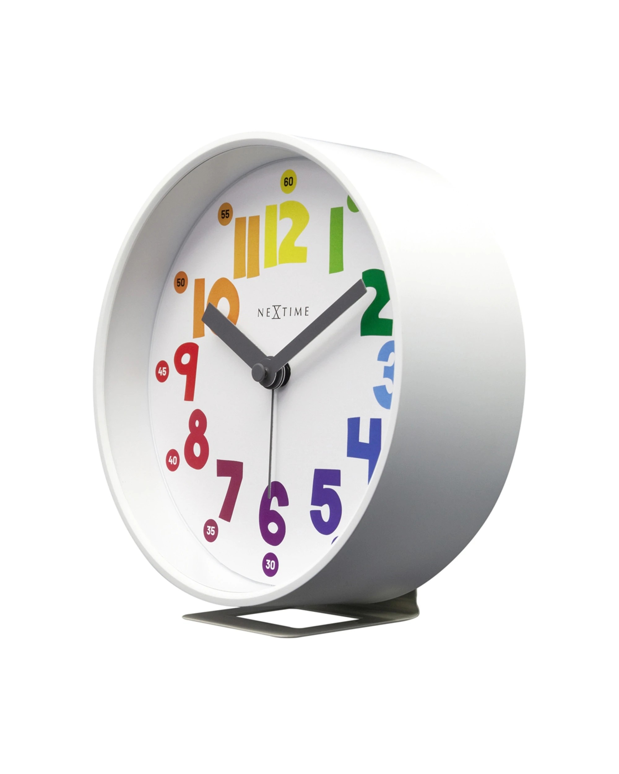 3 NEXTIME Sophia Alarm Clock Colourful Numbers Silent Movement Night Light - Multi, 3 of 8
