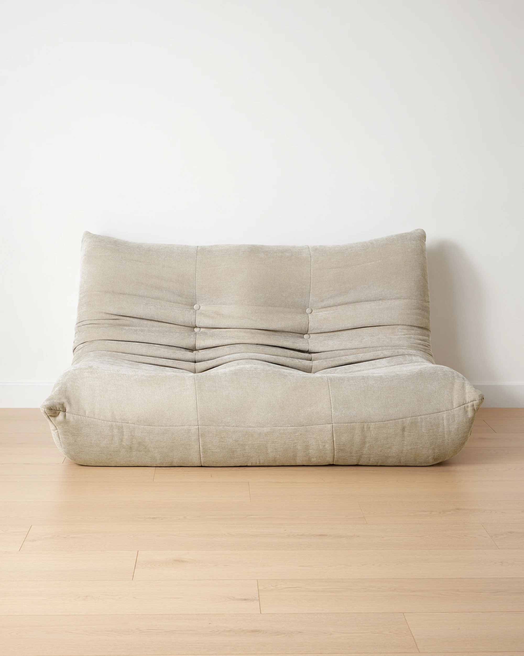 4 Goldie 2 Seat Compressed Sofa - Natural, 4 of 10