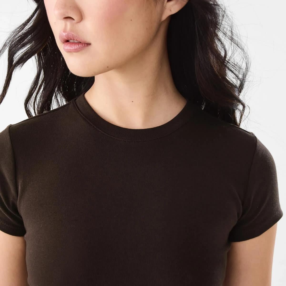 8 Short Sleeve Neat Fit T-shirt MELTED CHOCOLATE, 8 of 8