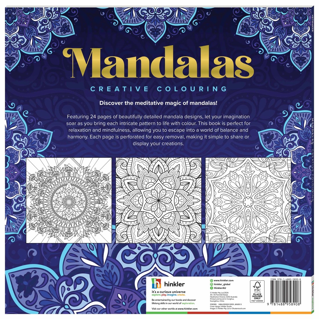 5 Art Maker Mandalas Creative Colouring - Book, 5 of 5